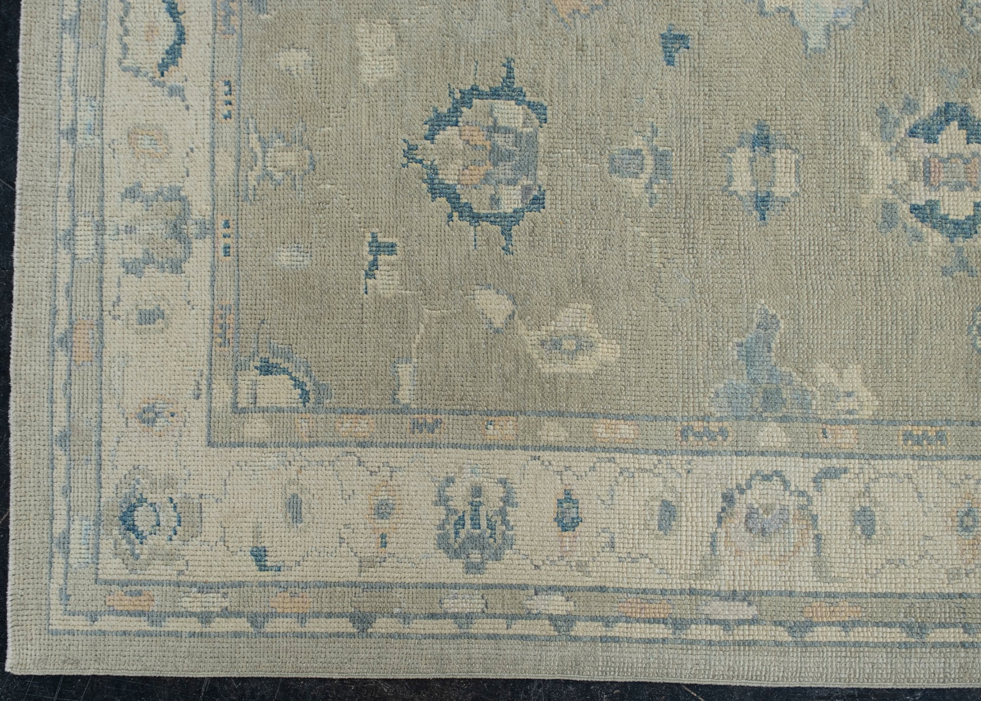 Turkish Oushak Rug 4'1" x 6'1" #12121