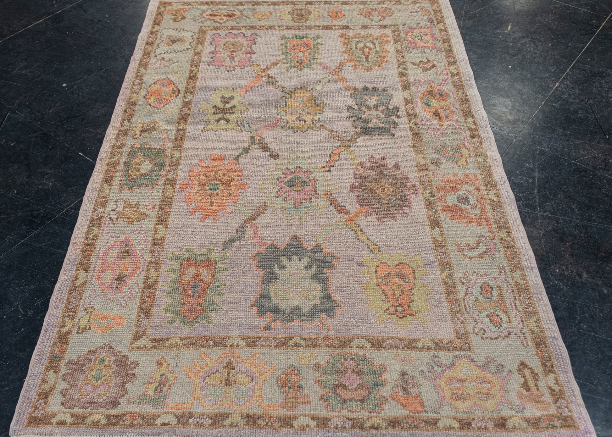 Turkish Oushak Rug 4'1" x 6' #2774