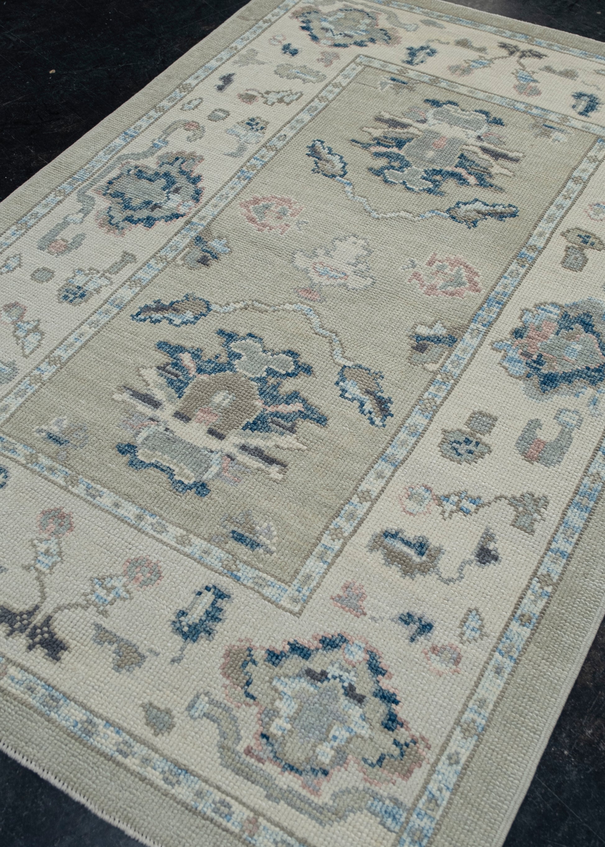 Turkish Oushak Rug 4'1" x 6' #12140