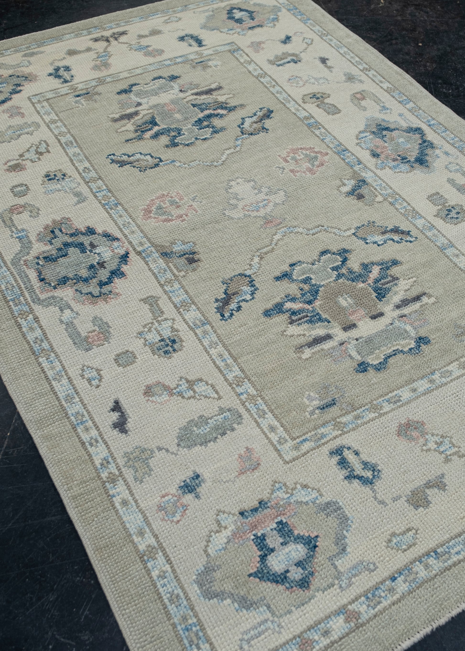 Turkish Oushak Rug 4'1" x 6' #12140