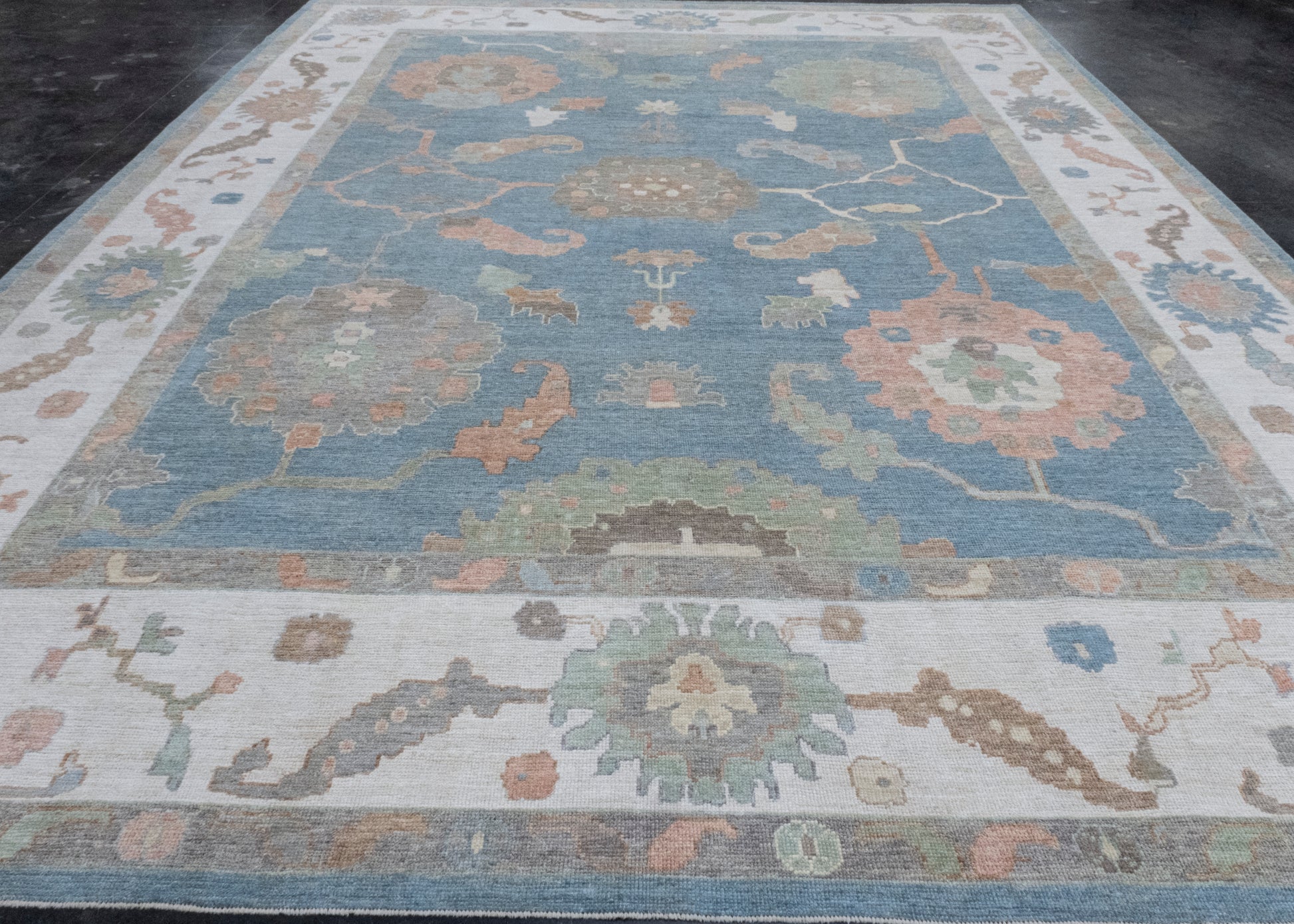 Turkish Oushak Rug 11'8" x 15'7" #17417
