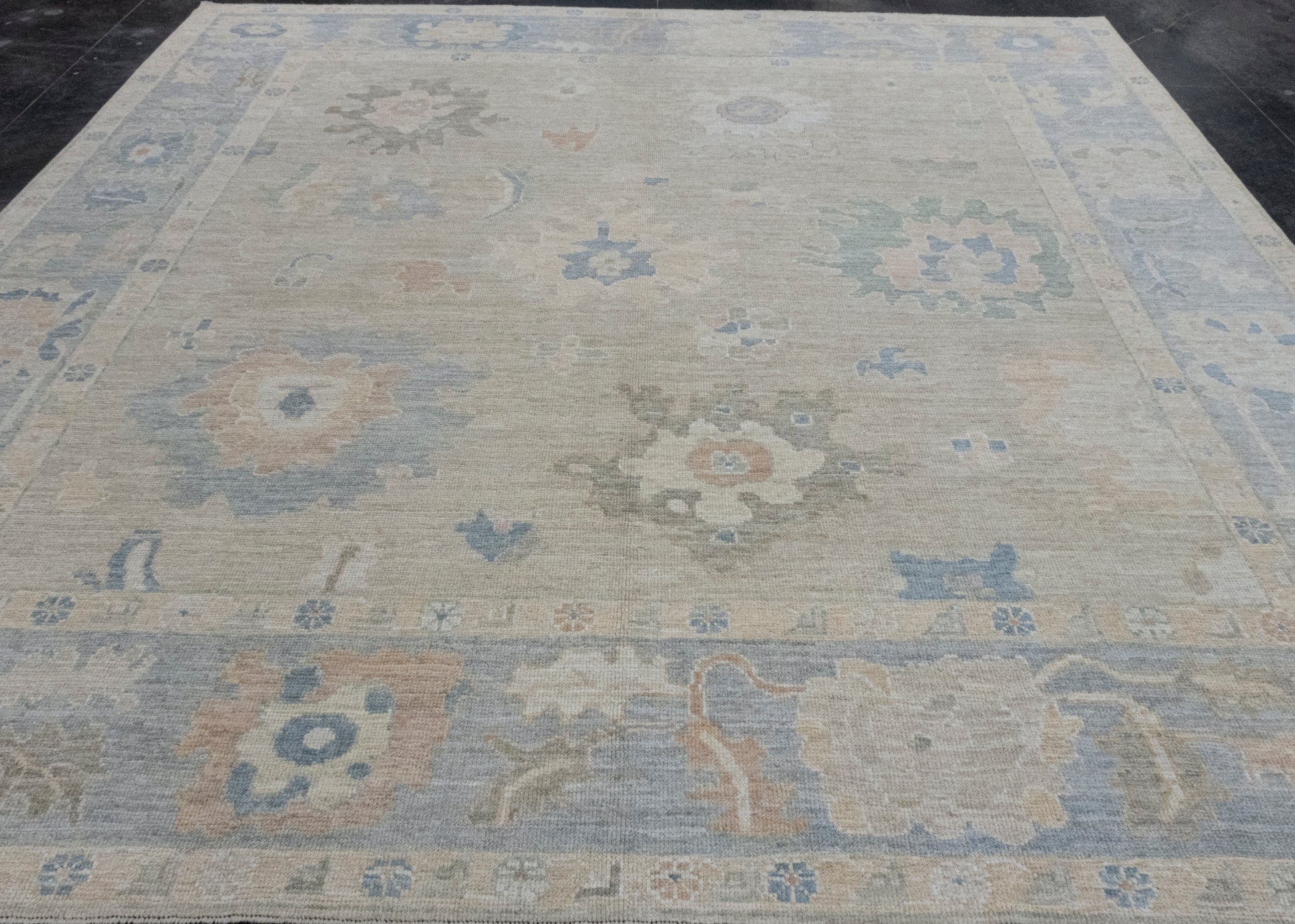 Square Turkish Oushak Rug 10'6" x 10'4" #17370