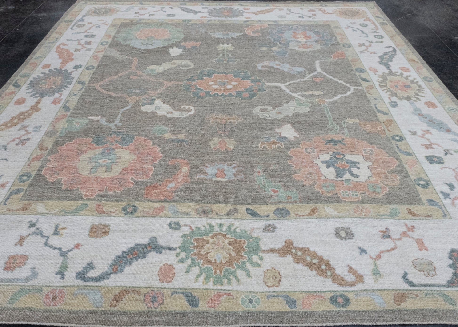 Turkish Oushak Rug 9'11" x 10'7" #17337