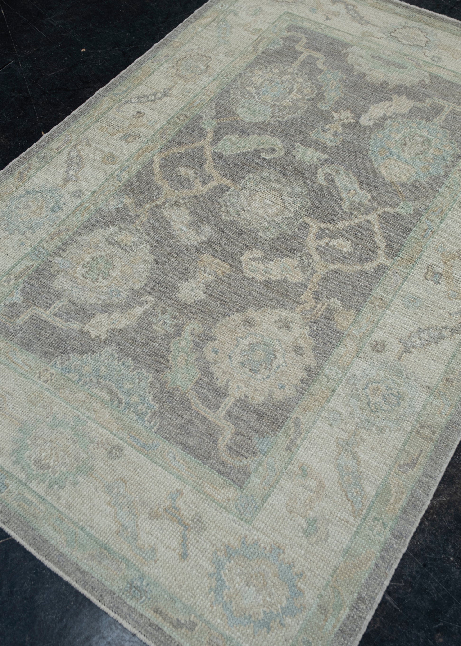 Turkish Oushak Rug 4'3" x 6'4" #11786