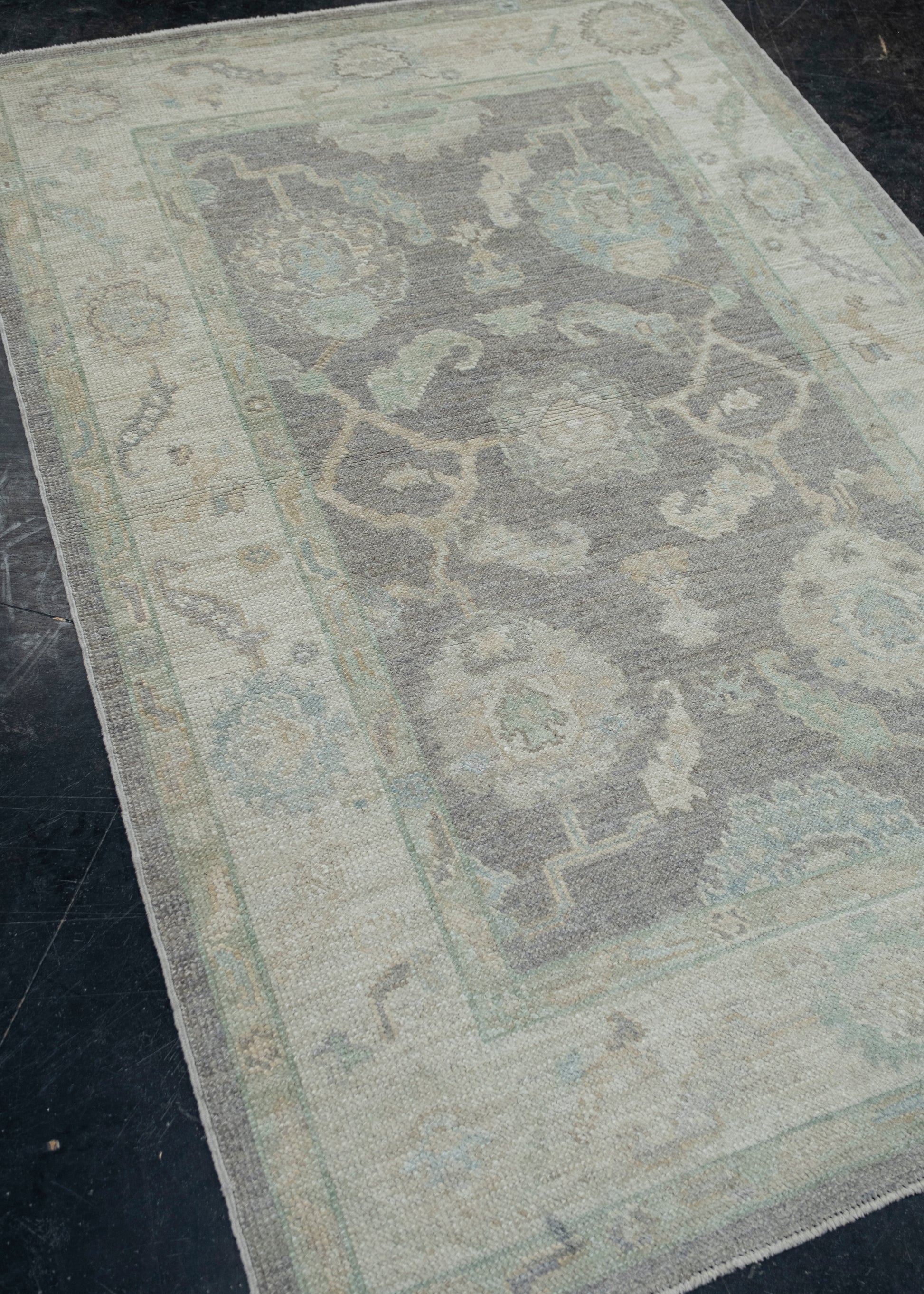 Turkish Oushak Rug 4'3" x 6'4" #11786