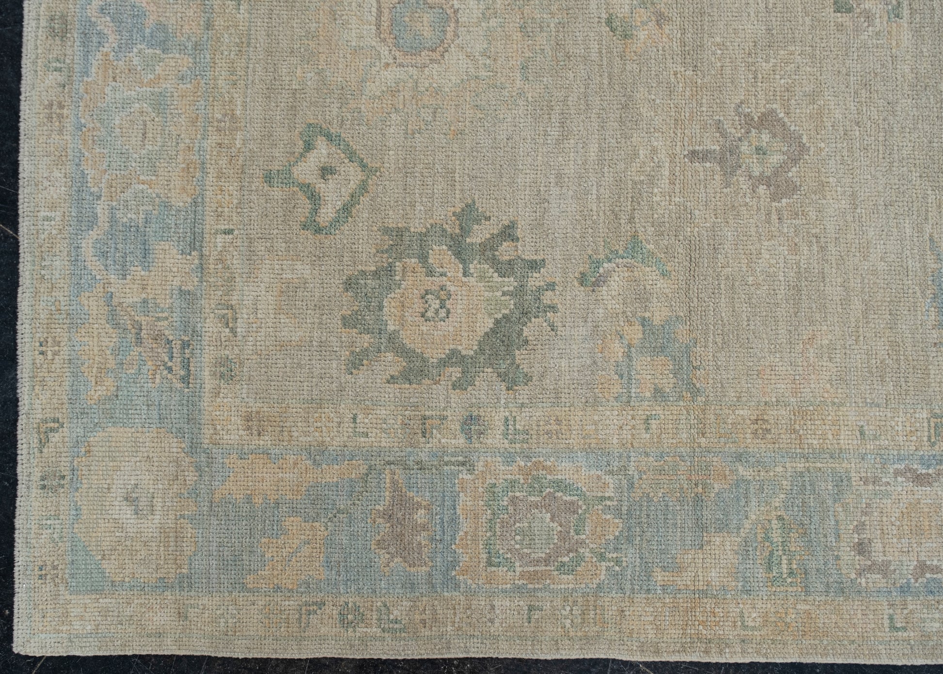 Turkish Oushak Rug 4'2" x 5'6" #11801