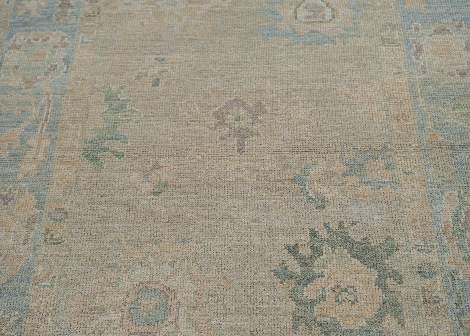 Turkish Oushak Rug 4'2" x 5'6" #11801