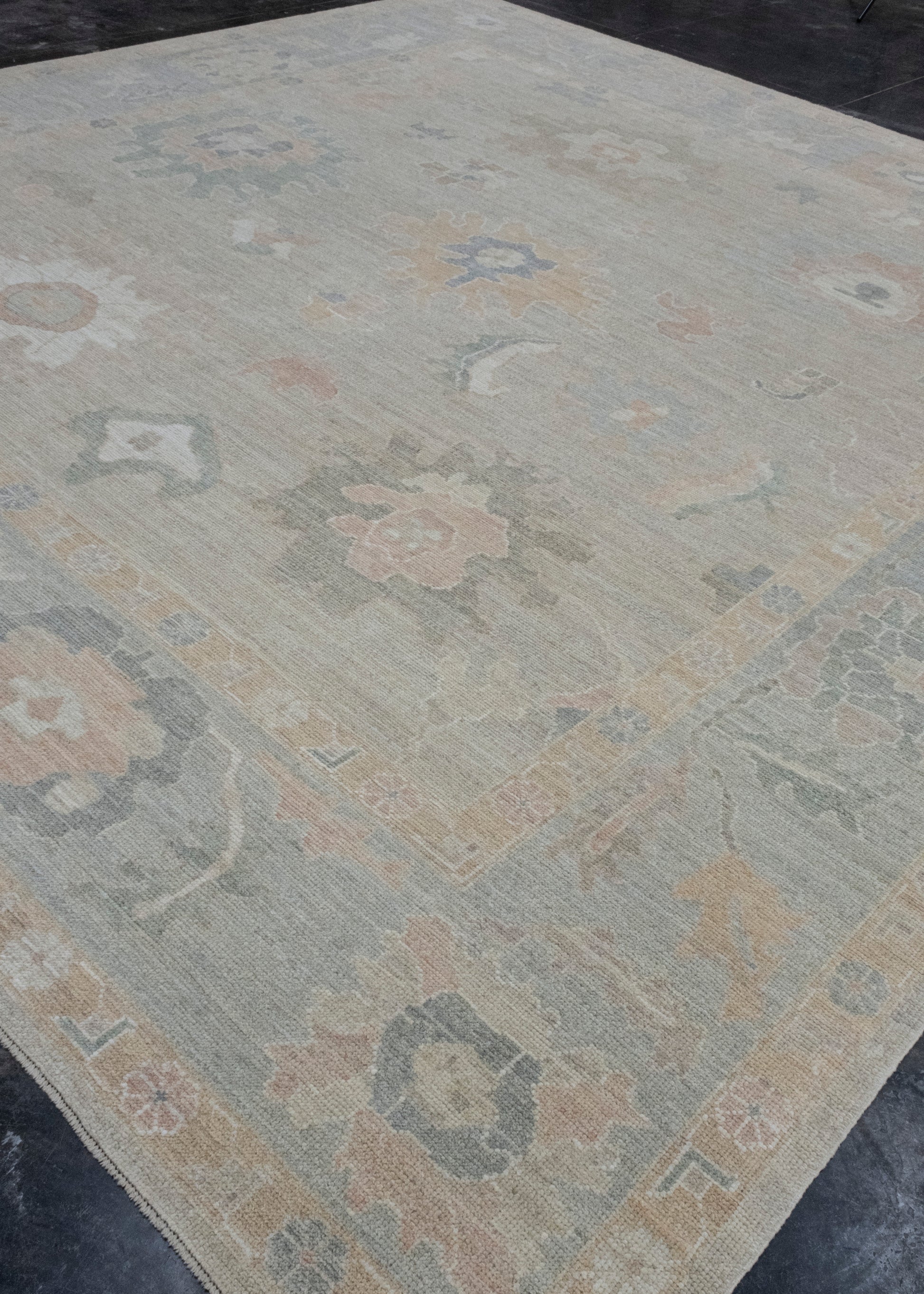 Square Turkish Oushak Rug 12'1" x 12'5" #17381