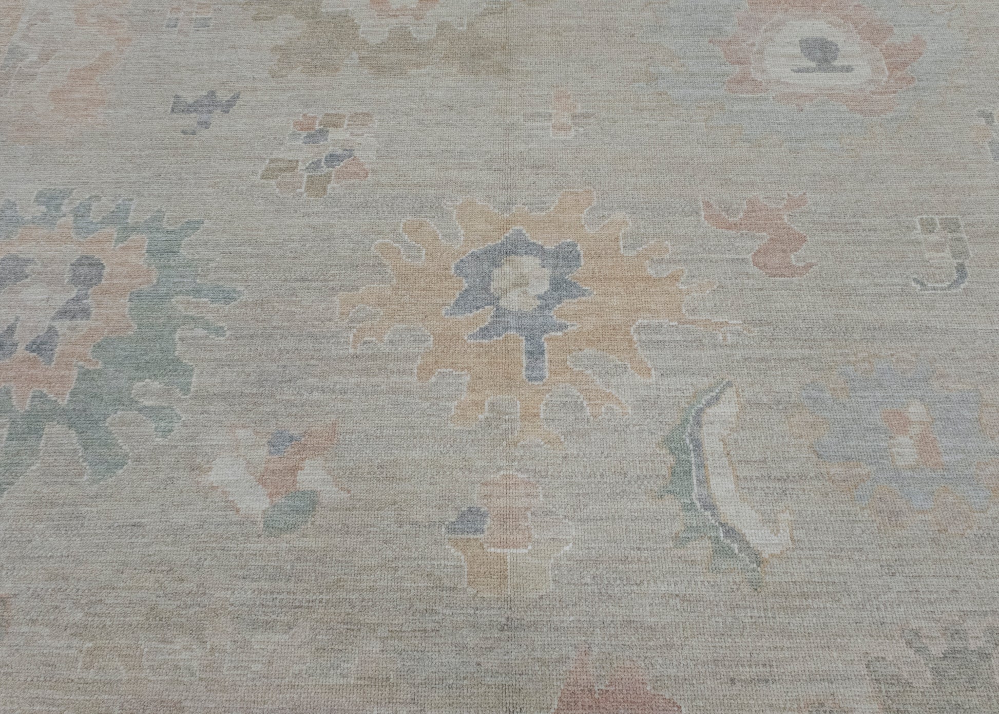 Square Turkish Oushak Rug 12'1" x 12'5" #17381