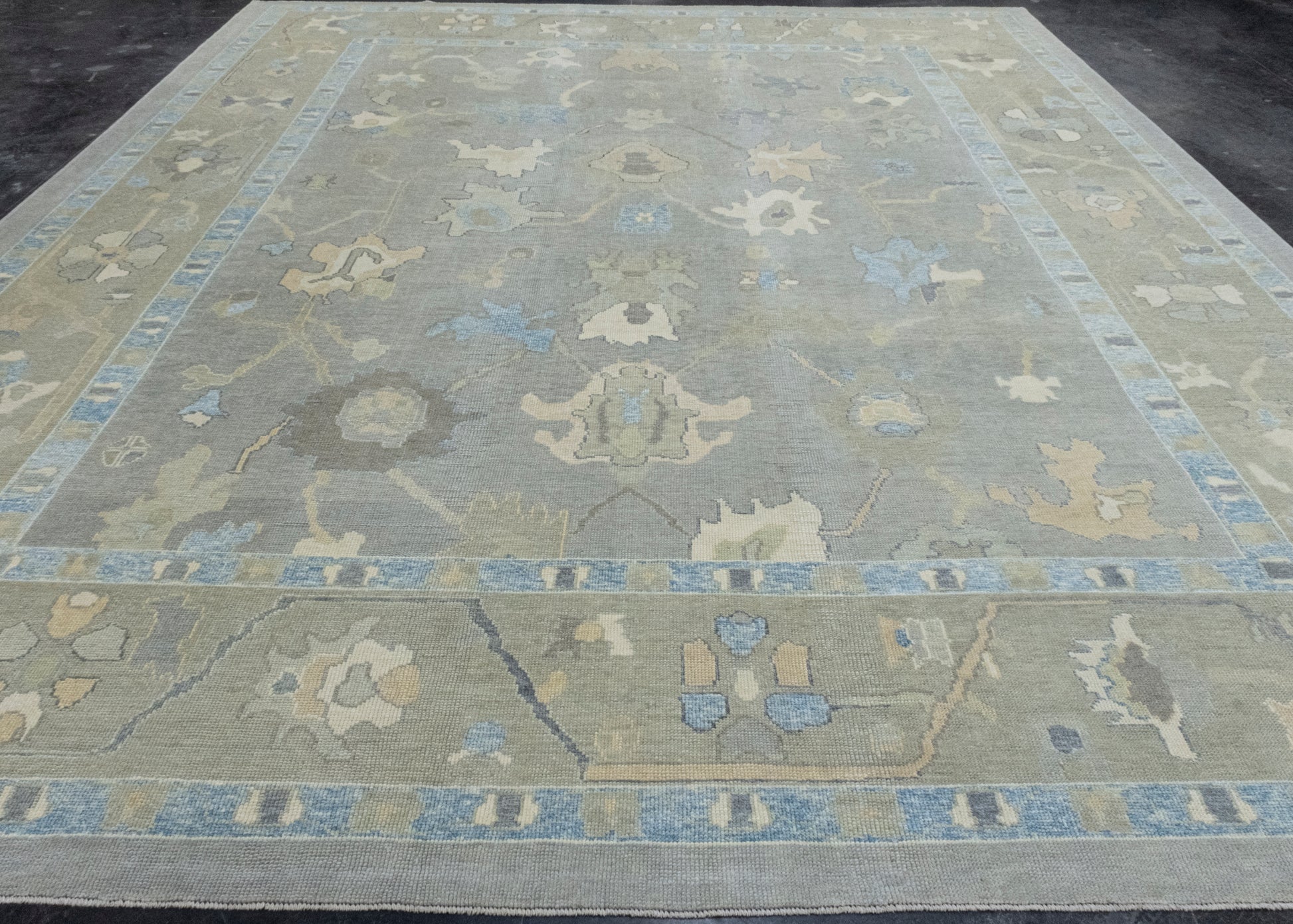 Turkish Oushak Rug 12'6" x 14'10" #17105