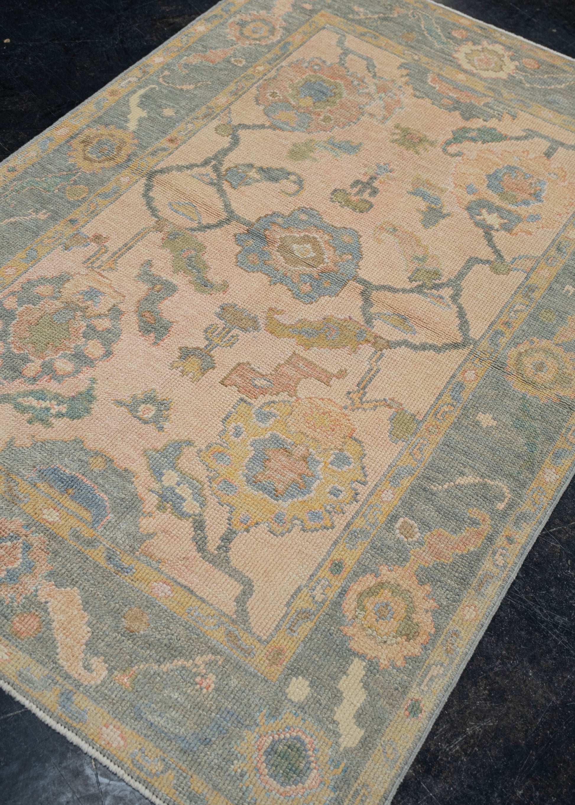 Turkish Oushak Rug 3'10" x 5'8" #12031