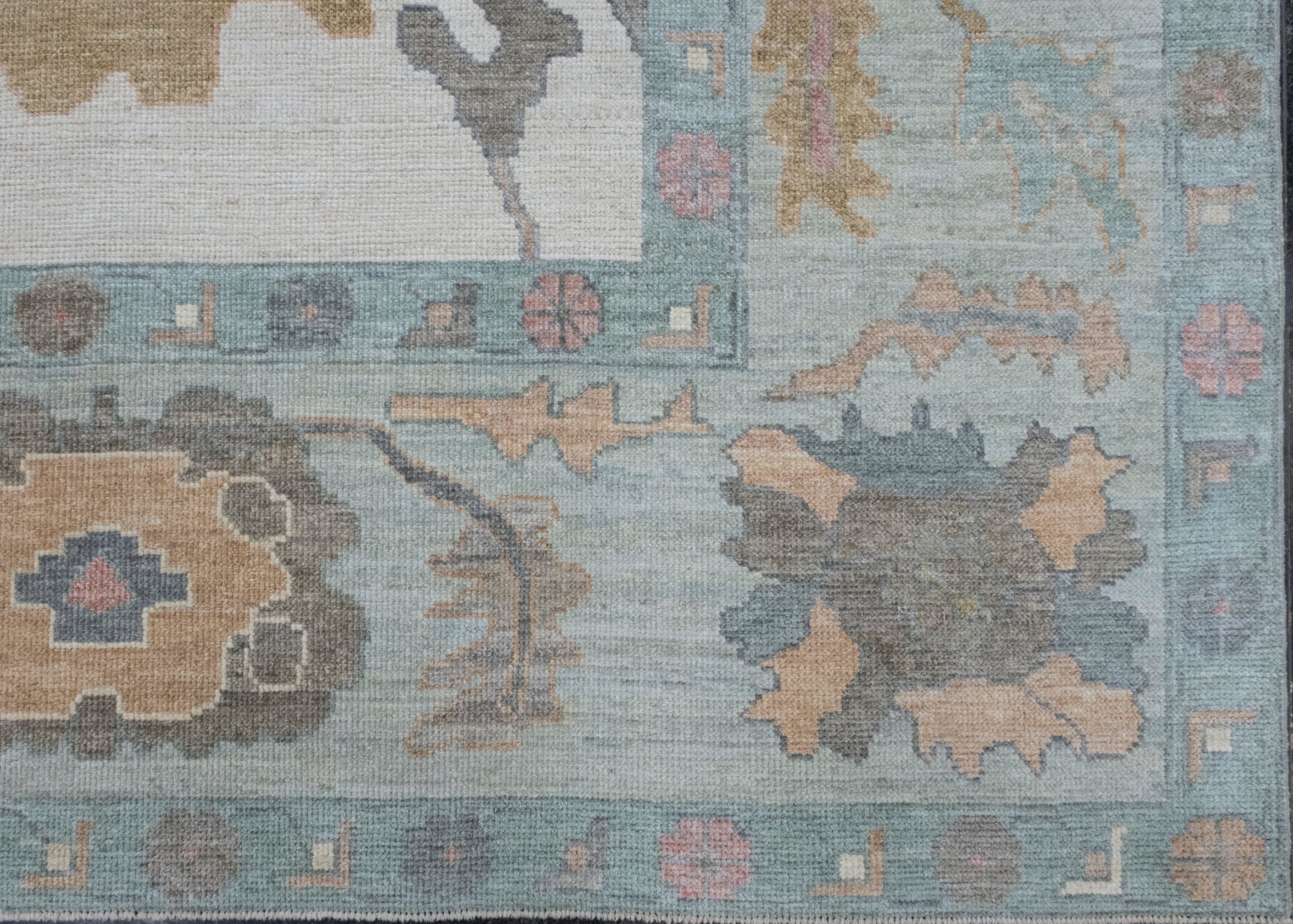 Square Turkish Oushak Rug 11'7" x 12'6" #17384