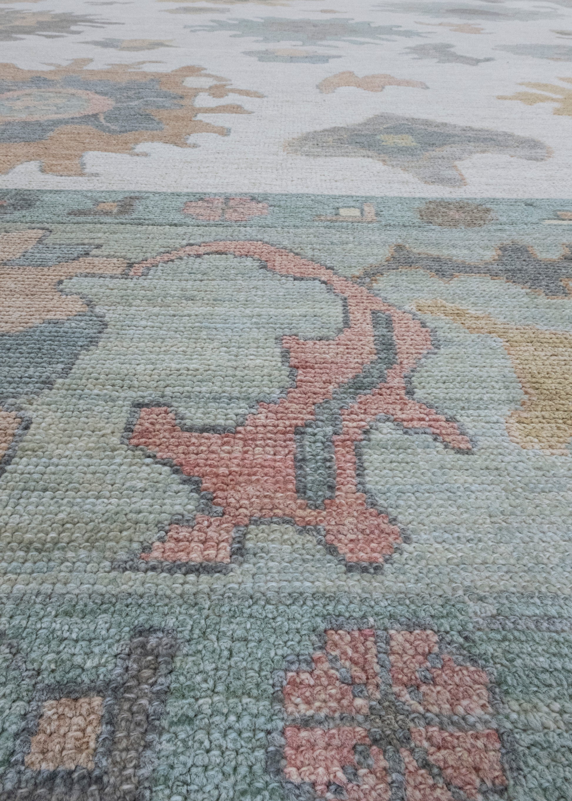 Square Turkish Oushak Rug 11'7" x 12'6" #17384