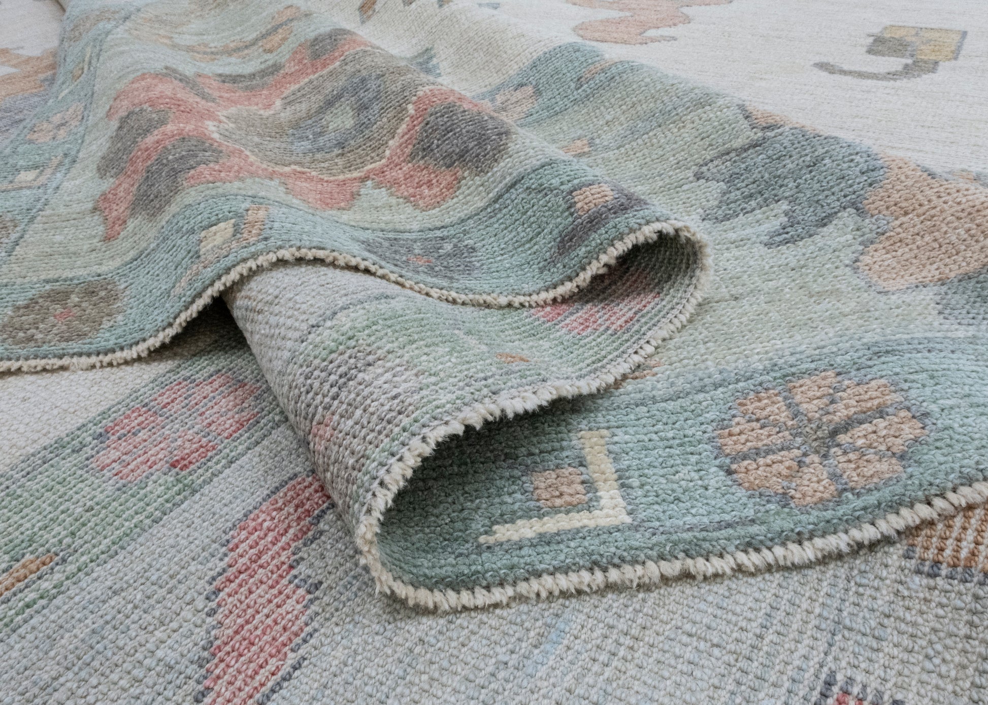 Square Turkish Oushak Rug 11'7" x 12'6" #17384