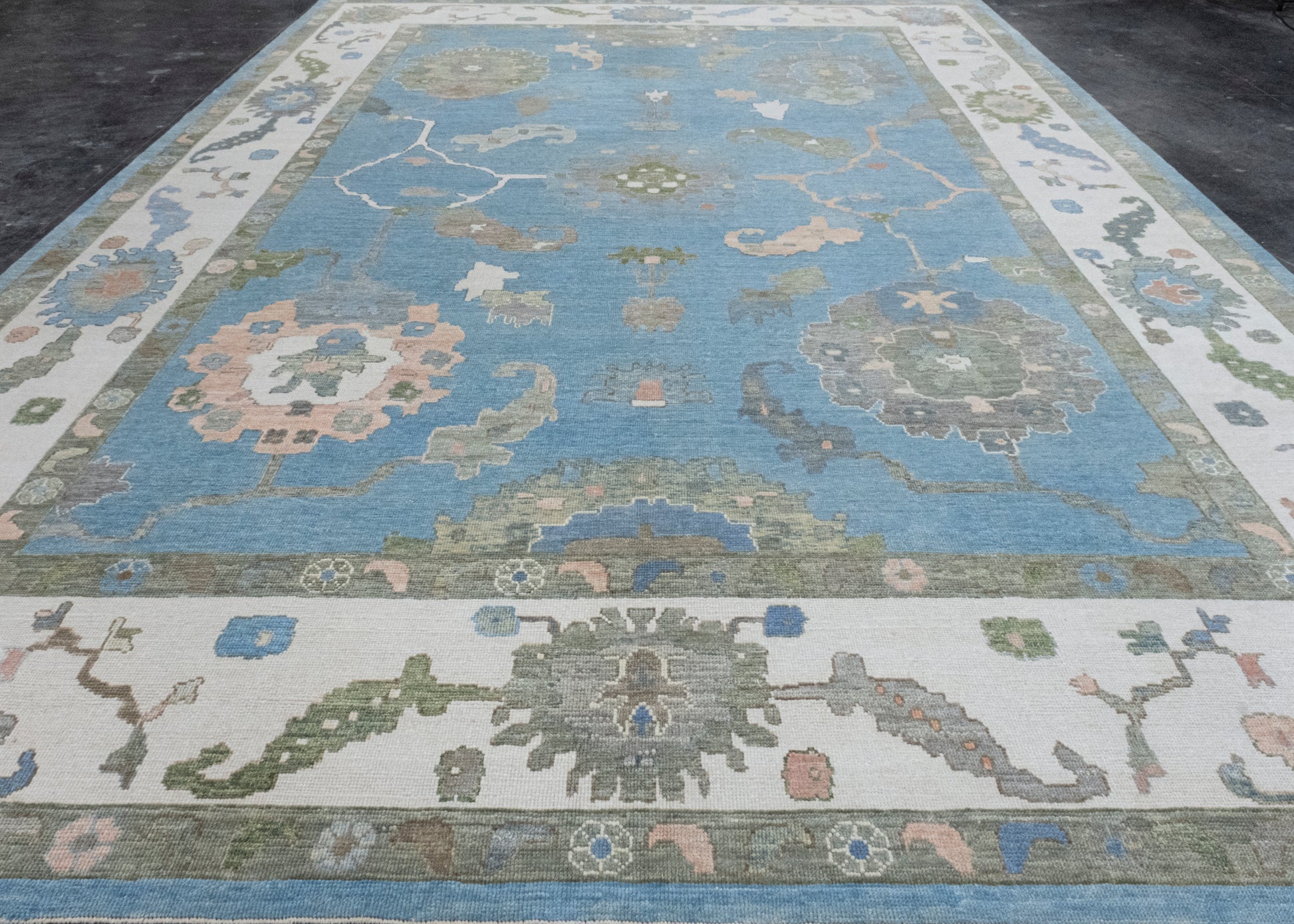 Turkish Oushak Rug 12'3" x 17'8" #17163