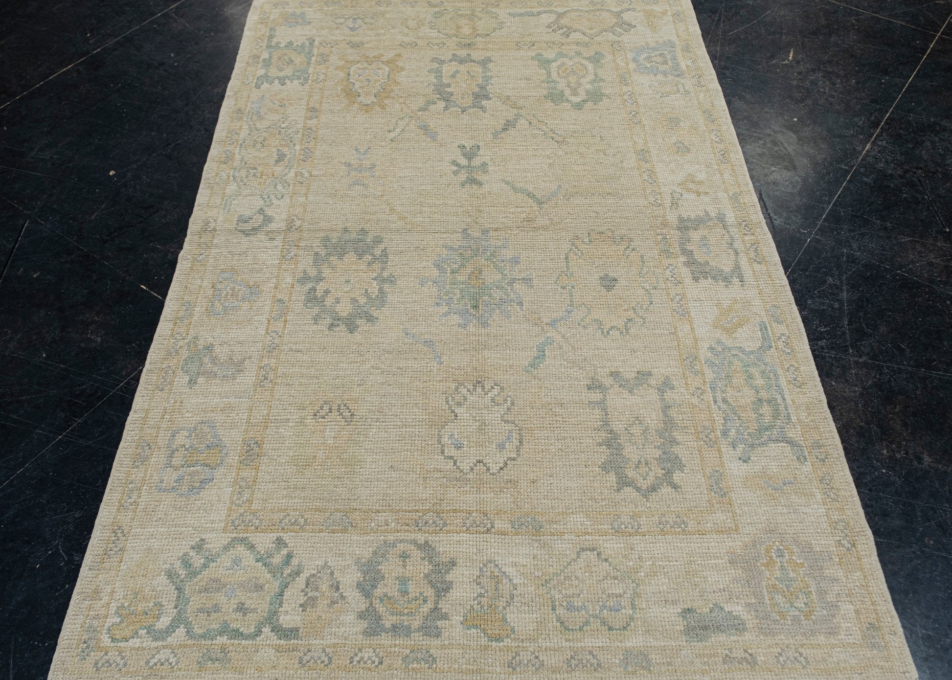 Turkish Oushak Rug 4'1" x 6'1" #11628