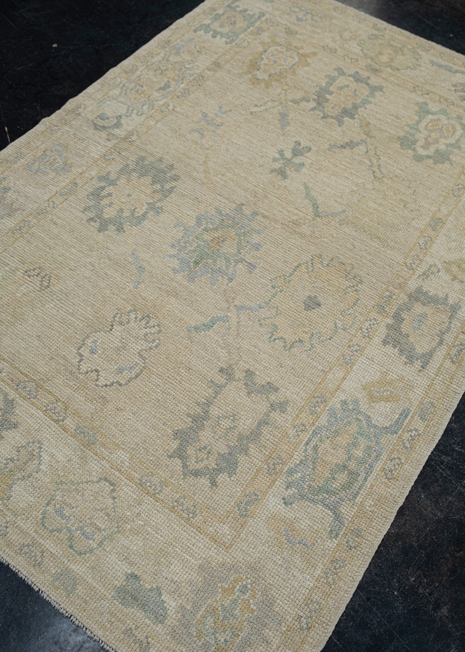 Turkish Oushak Rug 4'1" x 6'1" #11628