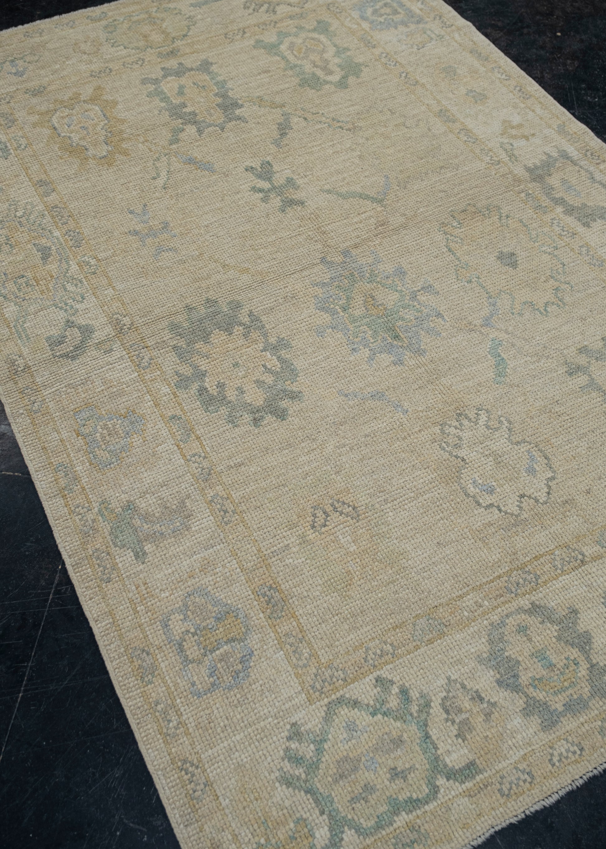 Turkish Oushak Rug 4'1" x 6'1" #11628
