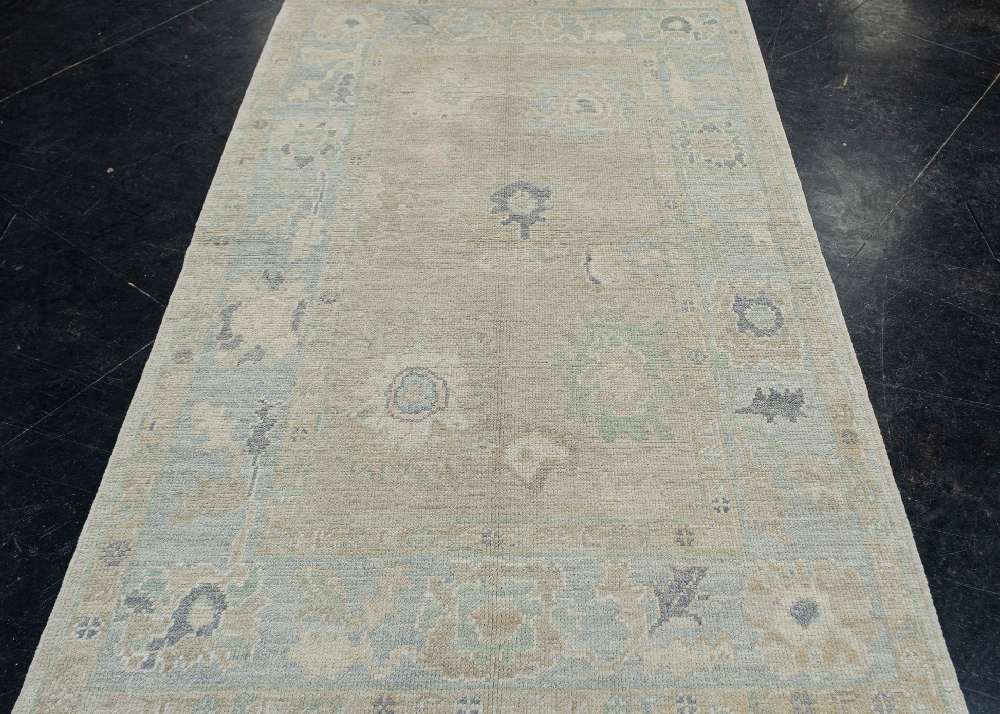 Turkish Oushak Rug 4'2" x 6'7" #11719