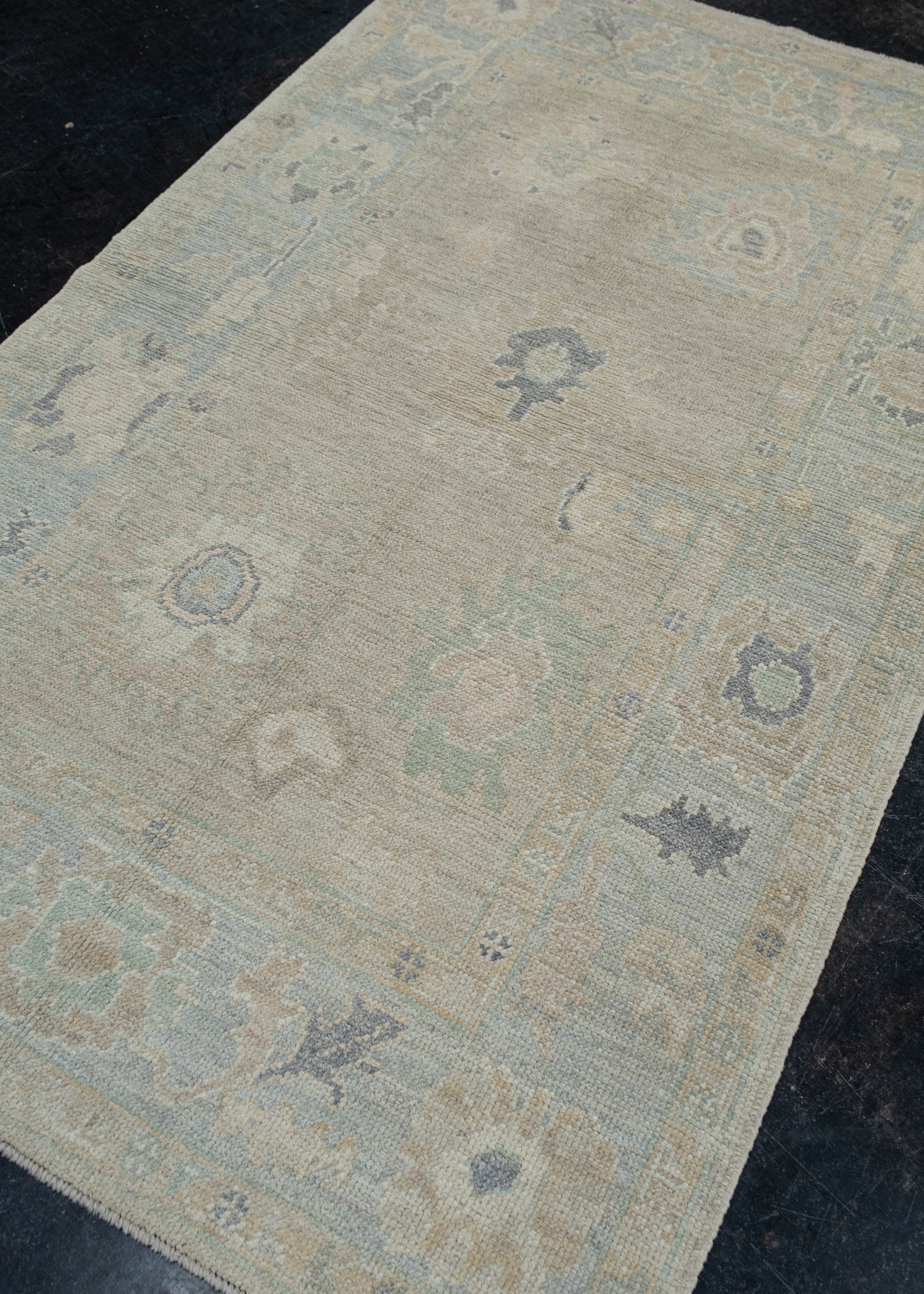 Turkish Oushak Rug 4'2" x 6'7" #11719