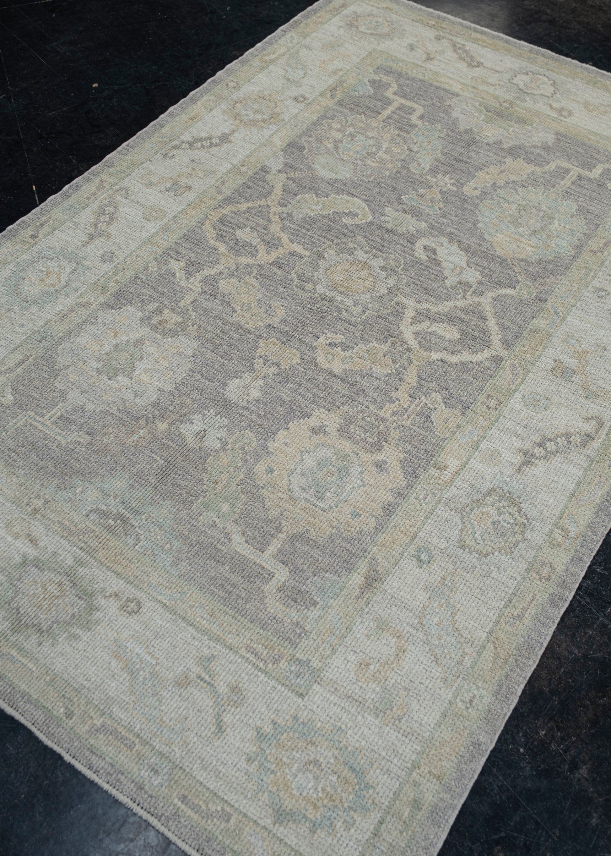 Turkish Oushak Rug 4'2" x 6'4" #11567