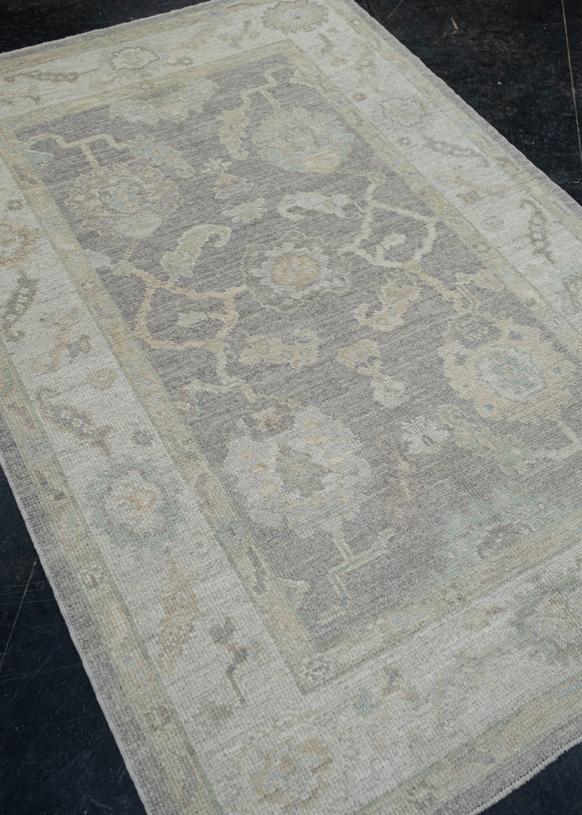 Turkish Oushak Rug 4'2" x 6'4" #11567
