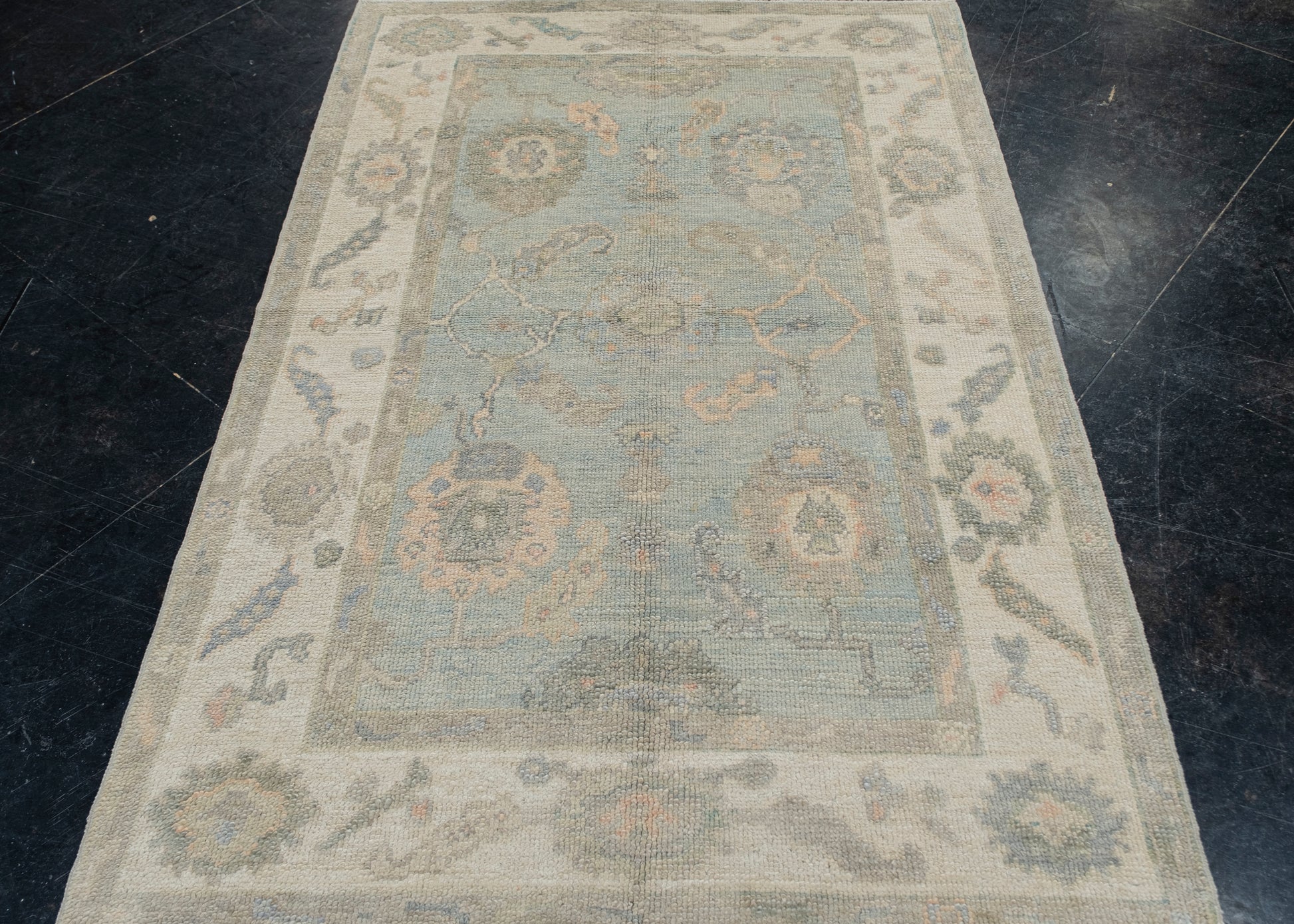 Turkish Oushak Rug 4' x 6' #12043