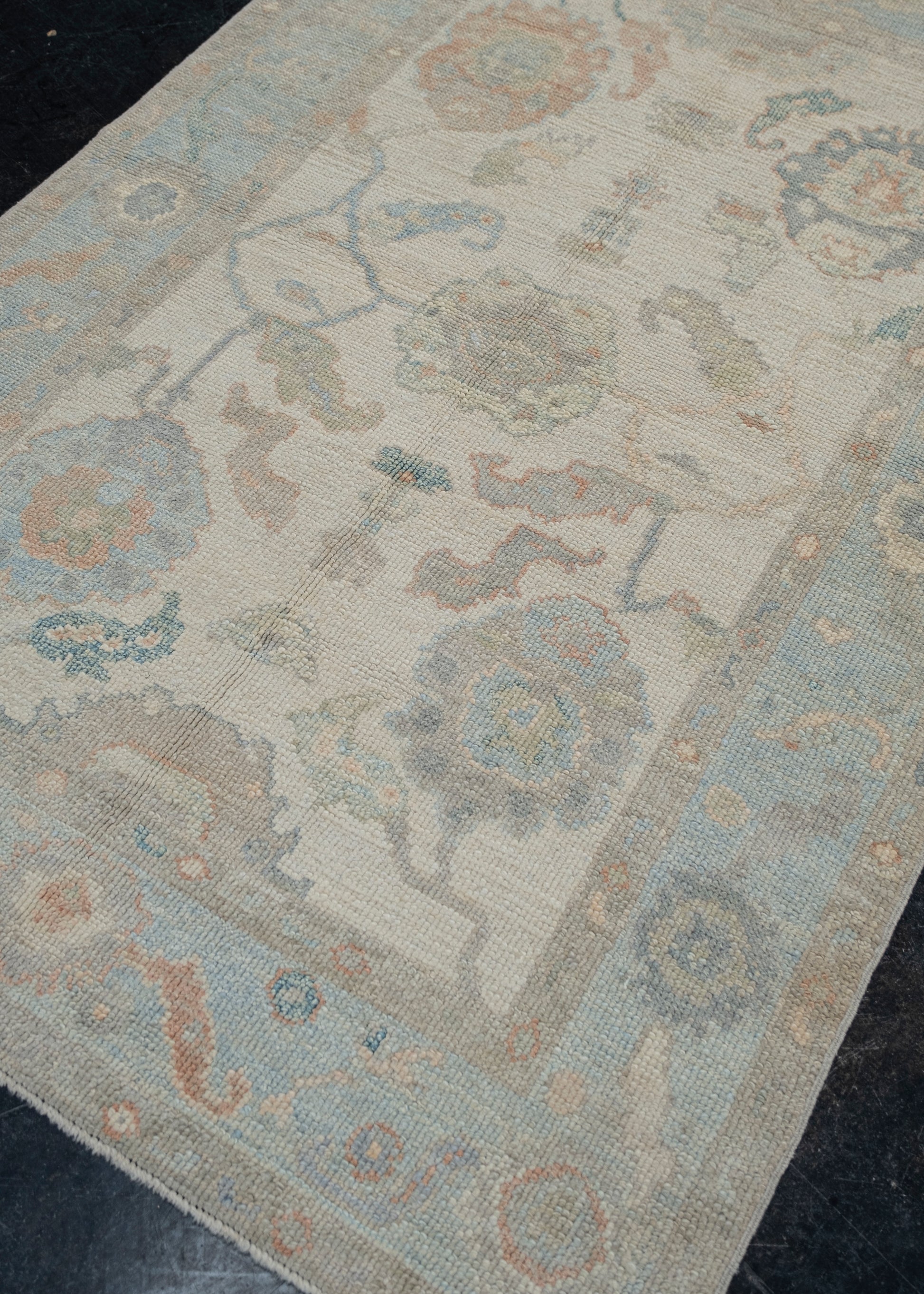 Turkish Oushak Rug 4'1" x 6'3" #12224