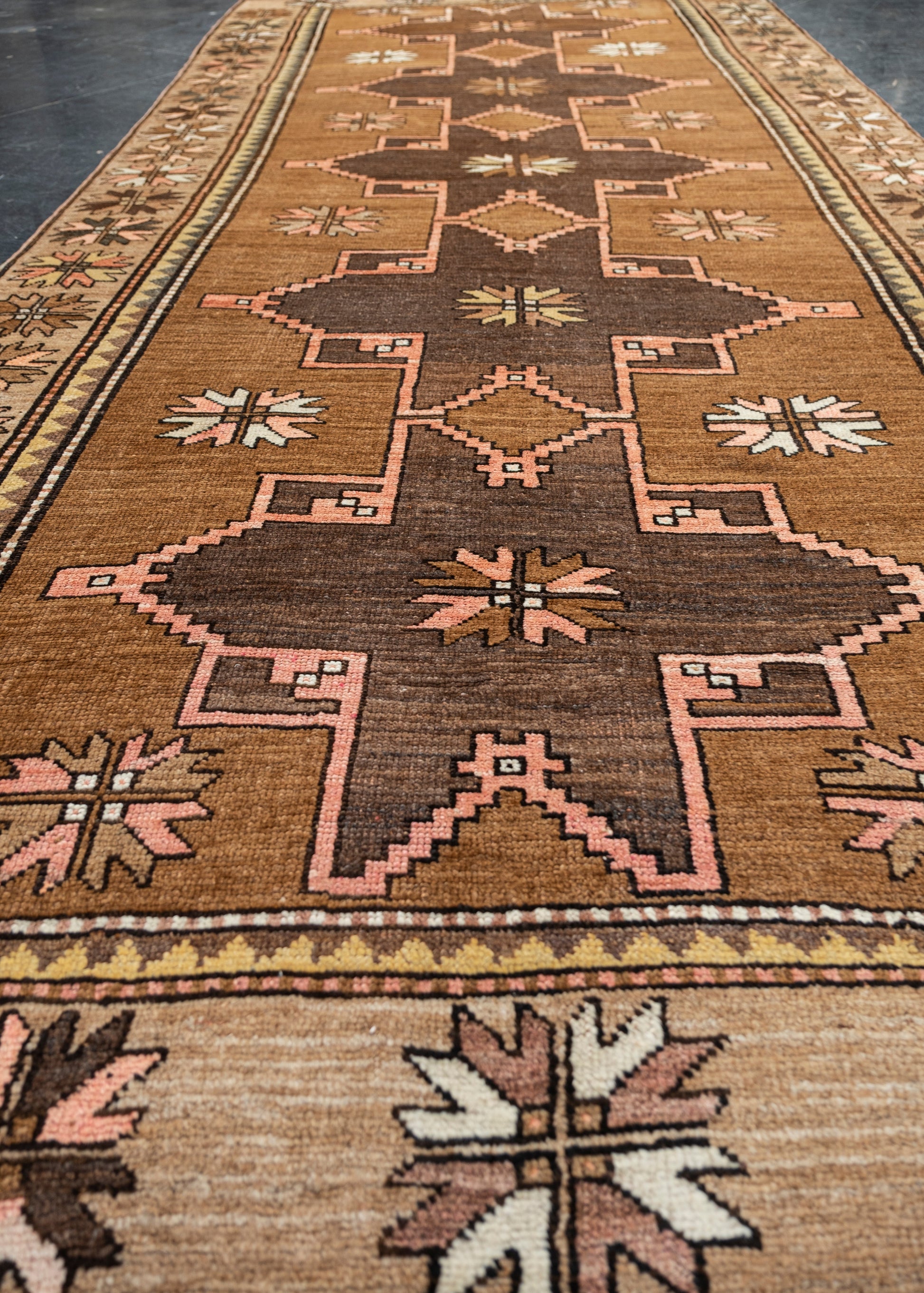 Turkish Vintage Anatolian Rug 5'3" x 13' #11986