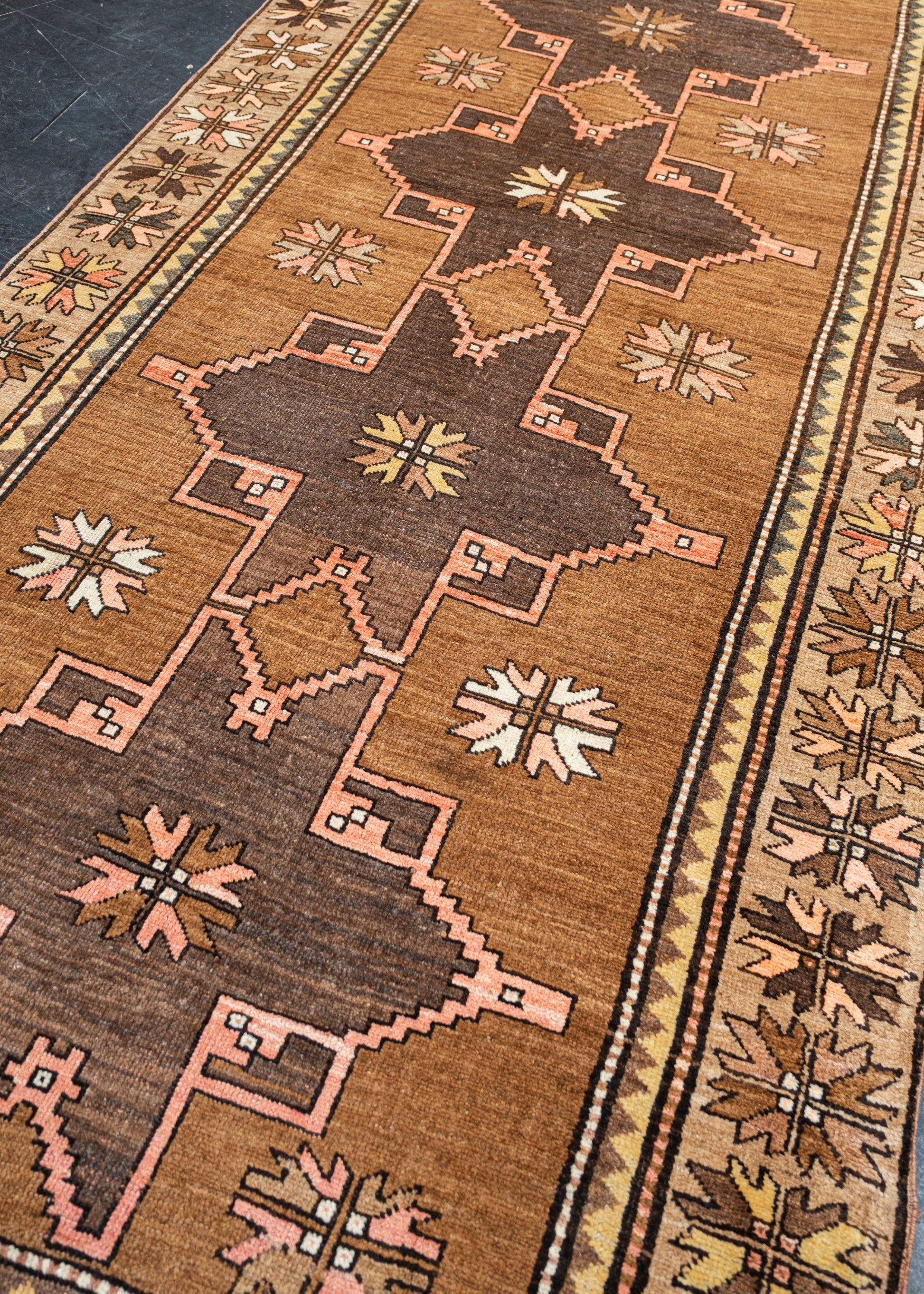 Turkish Vintage Anatolian Rug 5'3" x 13' #11986