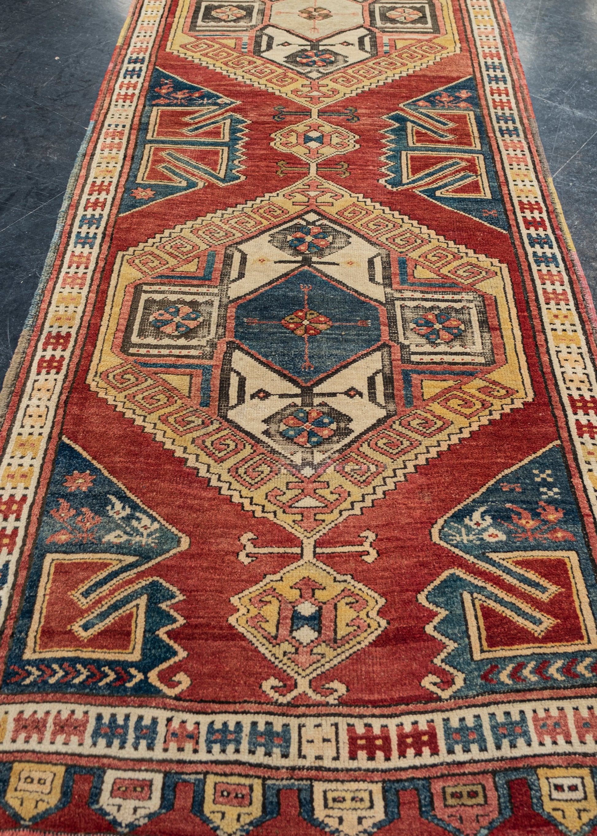 Turkish Vintage Anatolian Rug 3'11" x 10'11" #11982