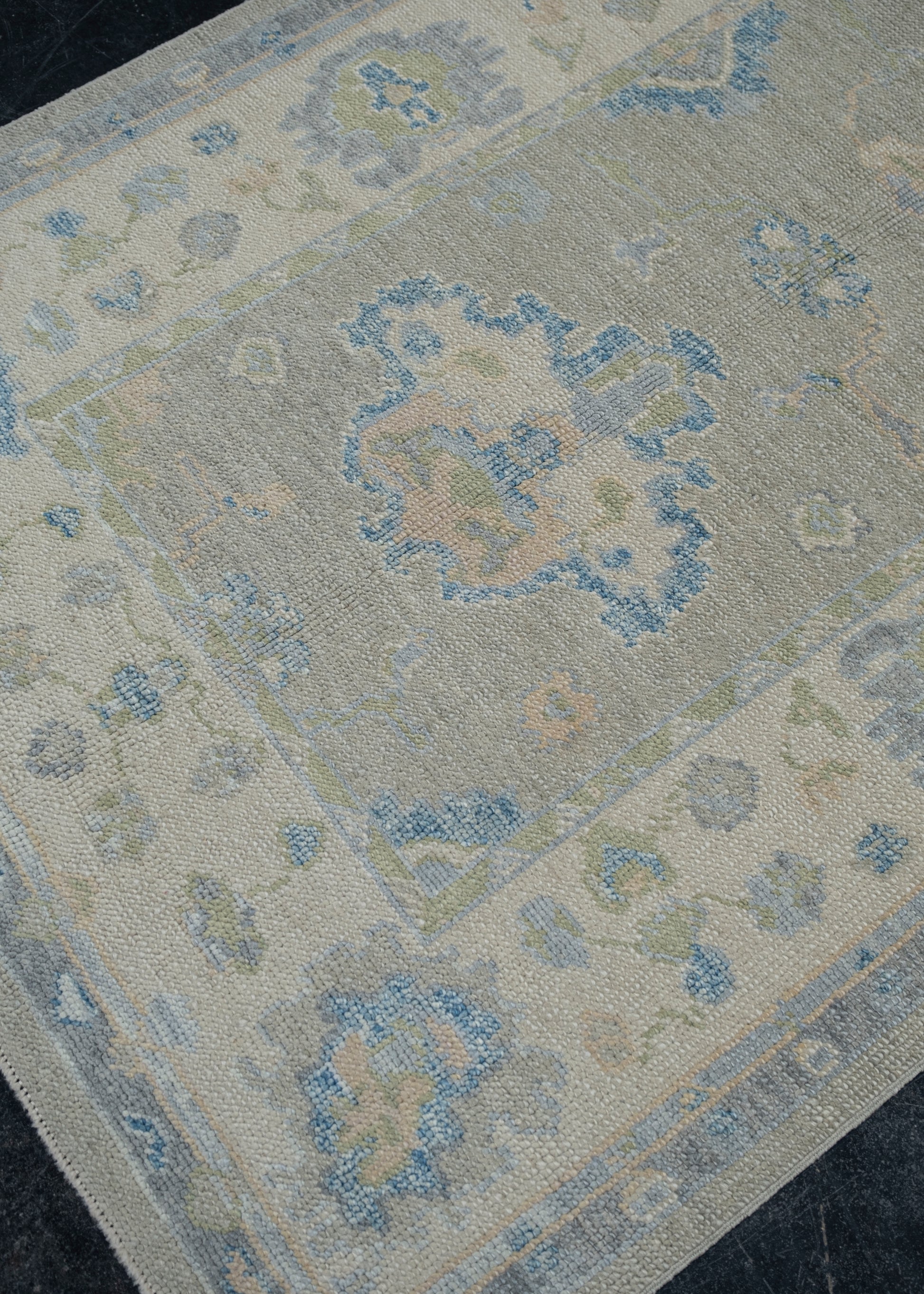 Turkish Oushak Rug 3'11" x 10'3" #11950