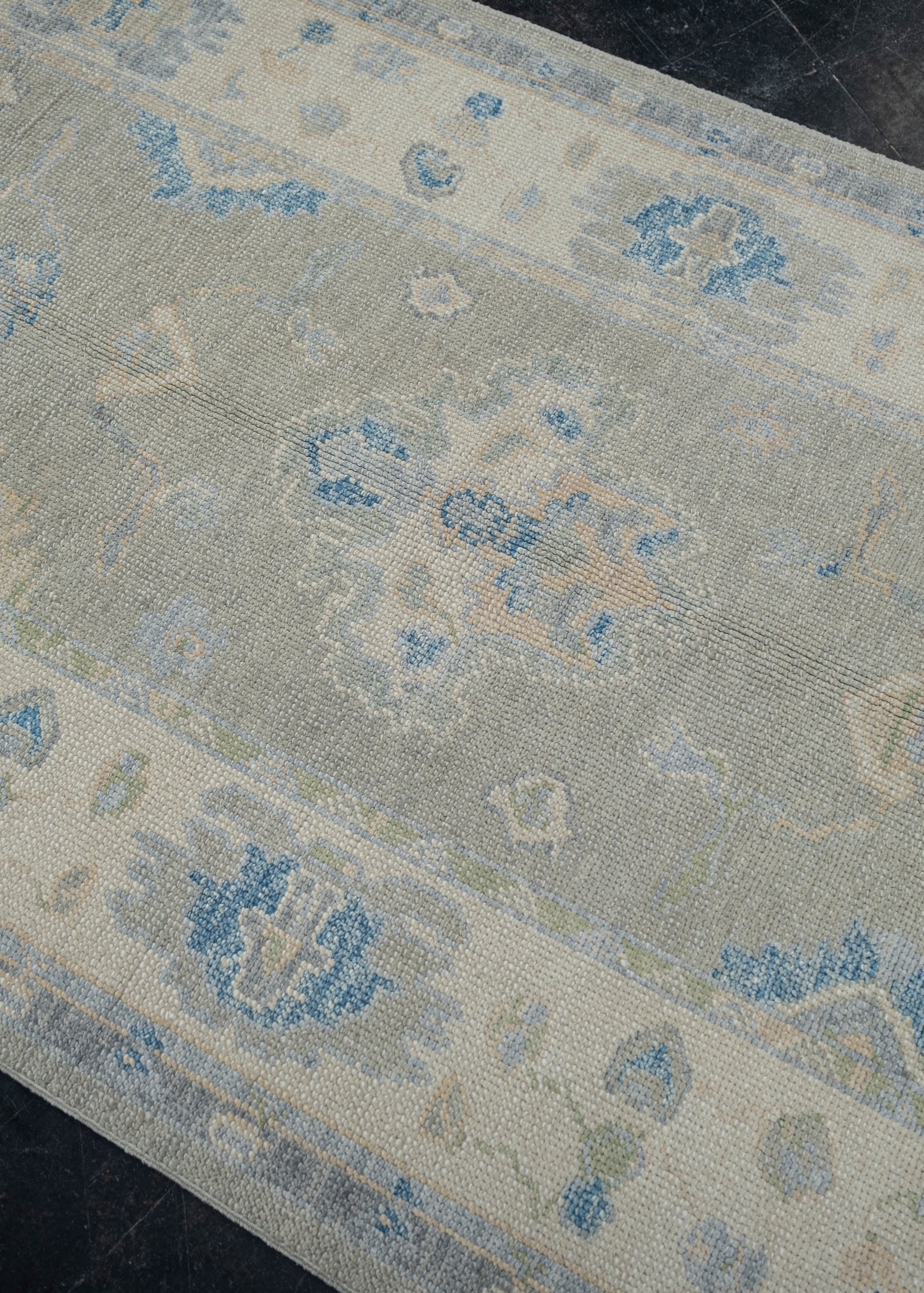 Turkish Oushak Rug 3'11" x 10'3" #11950