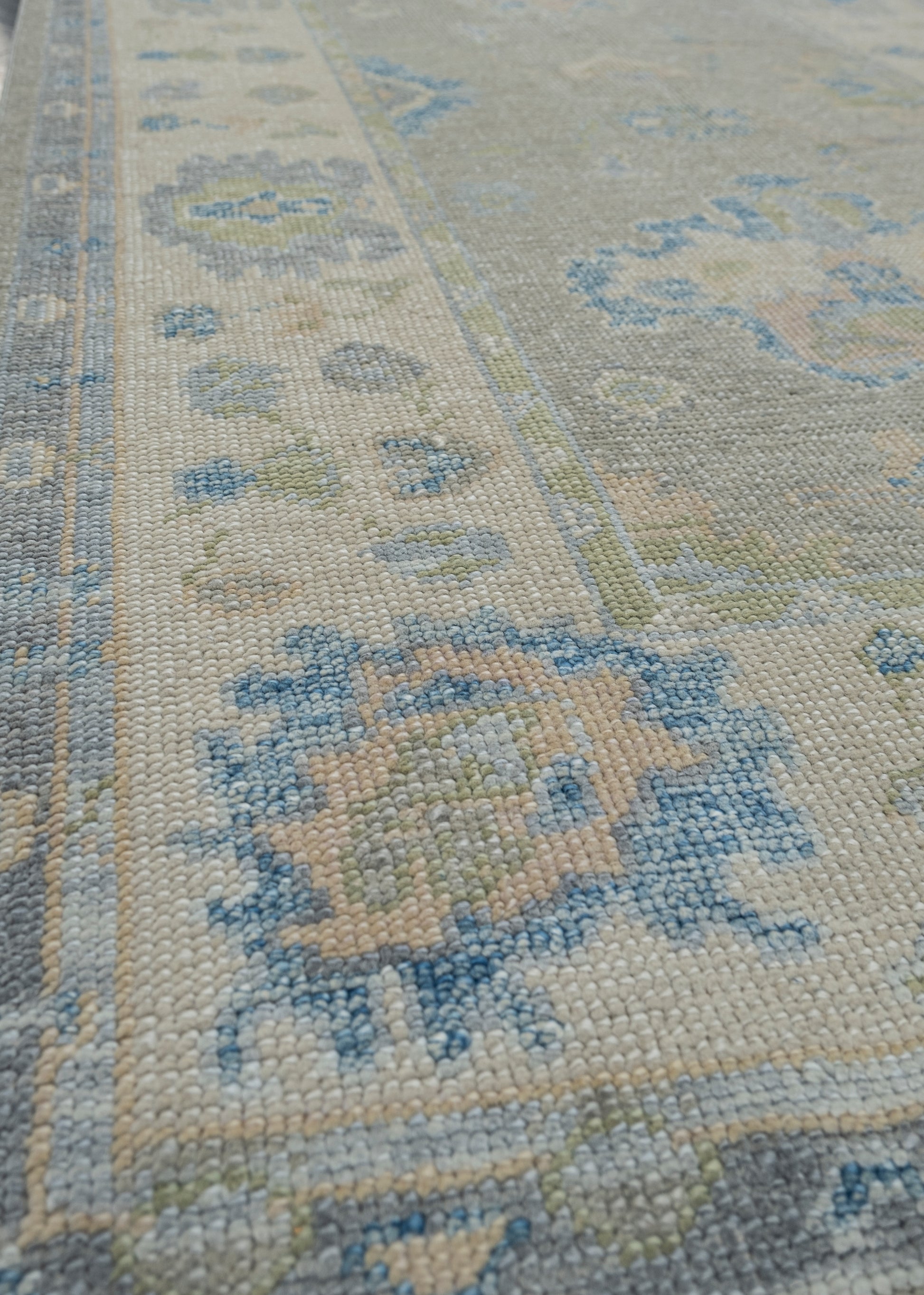 Turkish Oushak Rug 3'11" x 10'3" #11950