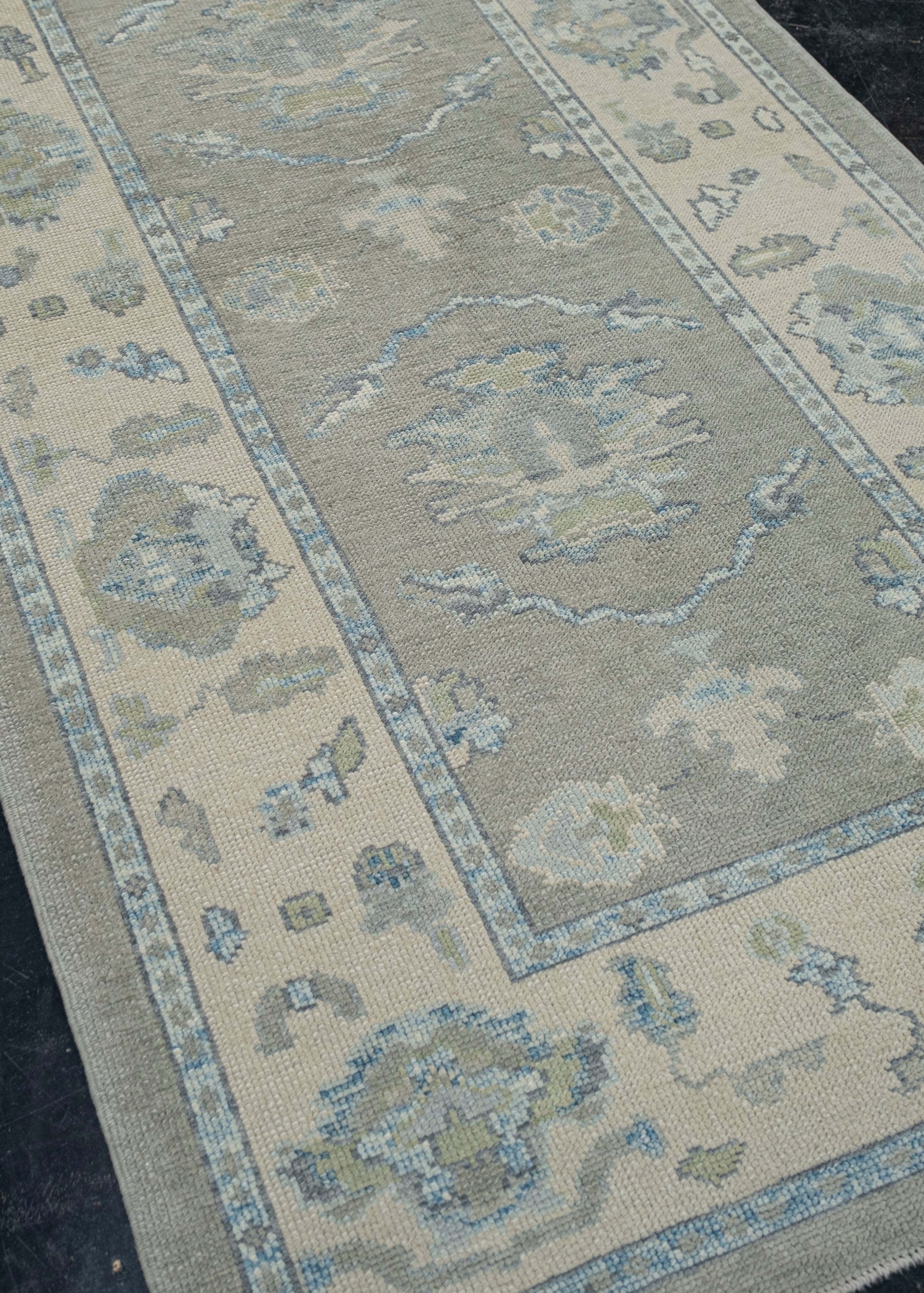 Turkish Oushak Rug 4'2" x 7'11" #11944