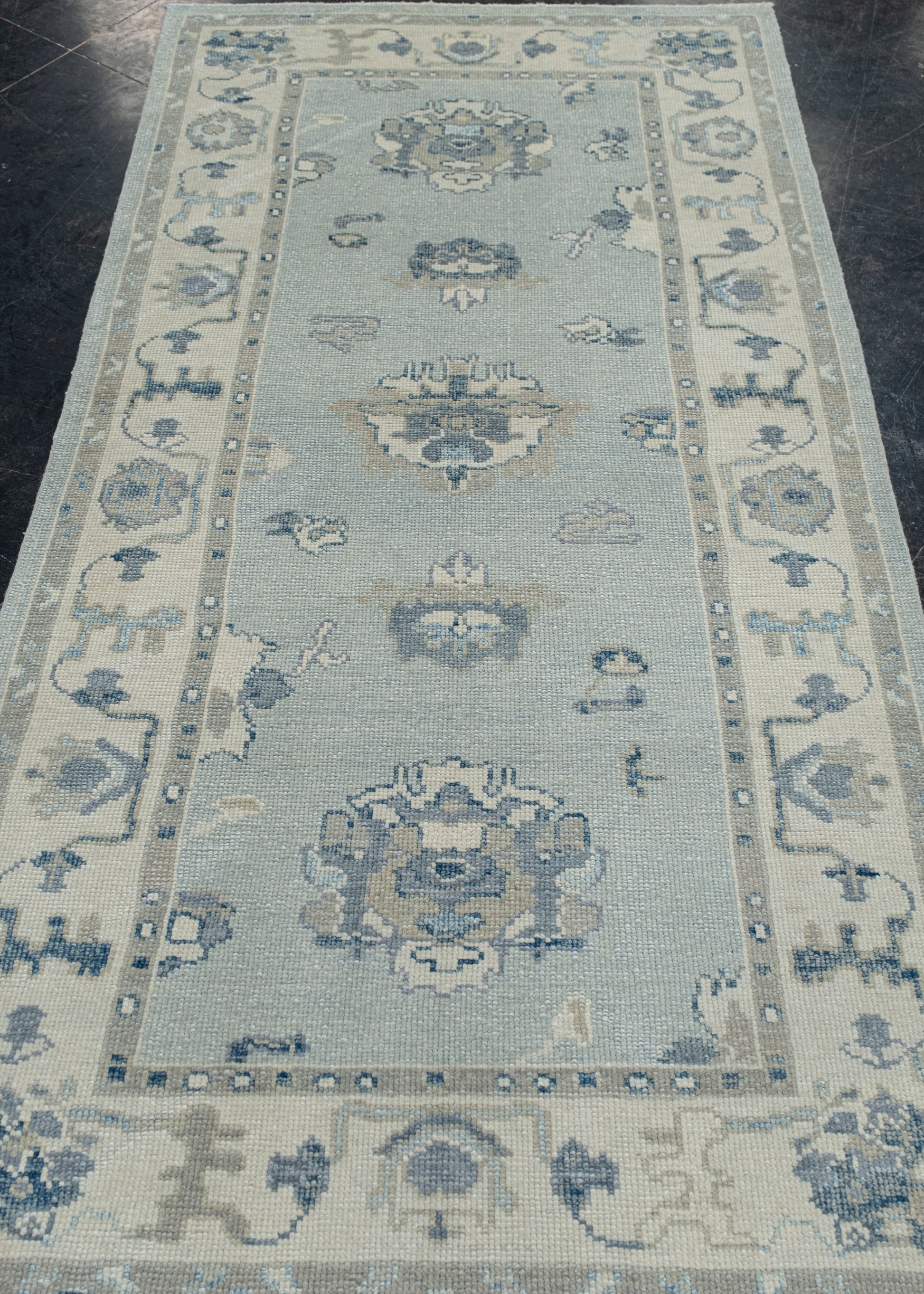 Turkish Oushak Rug 3'11" x 7'8" #7974