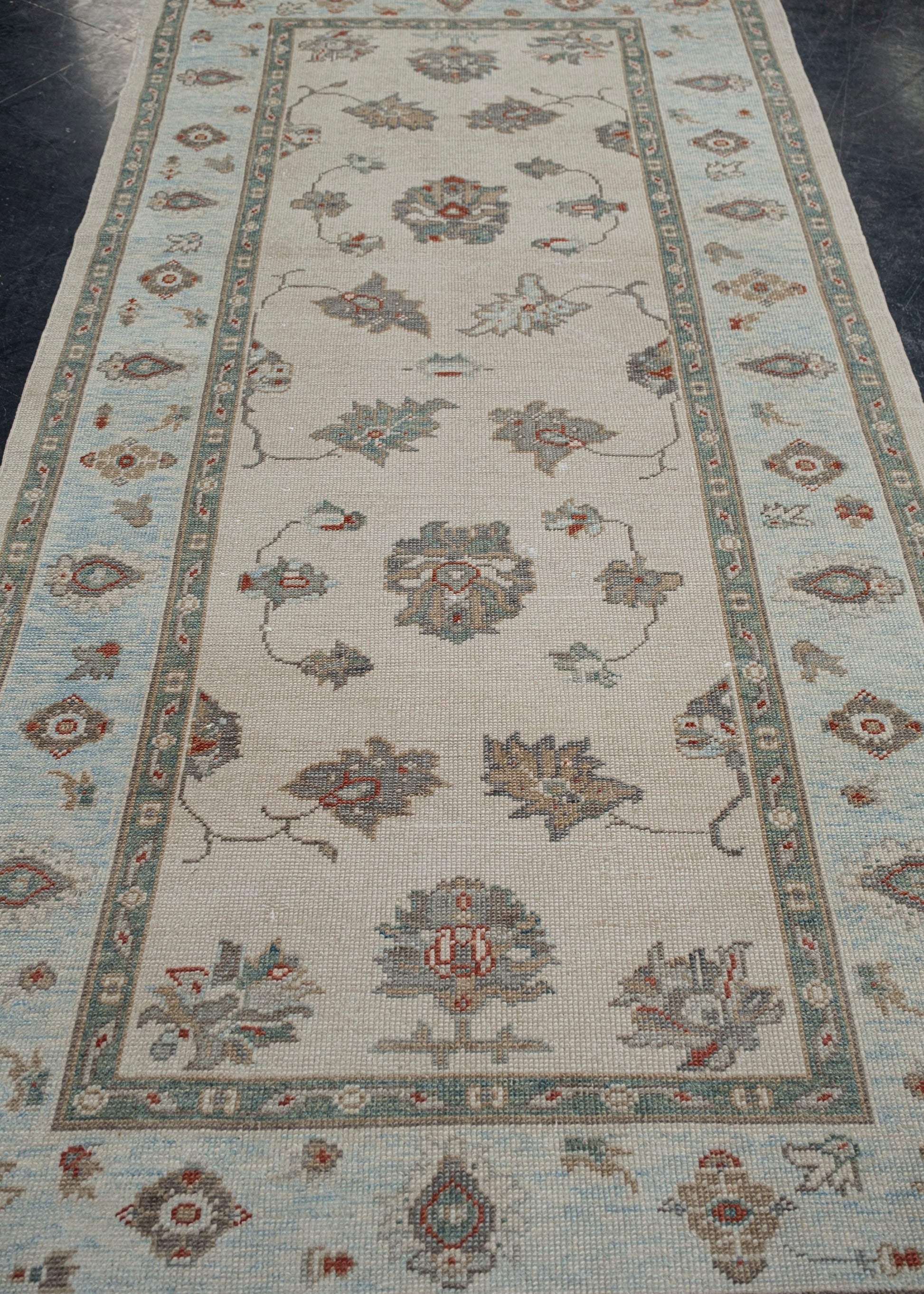 Turkish Oushak Rug 4'6" x 9'3" #2378