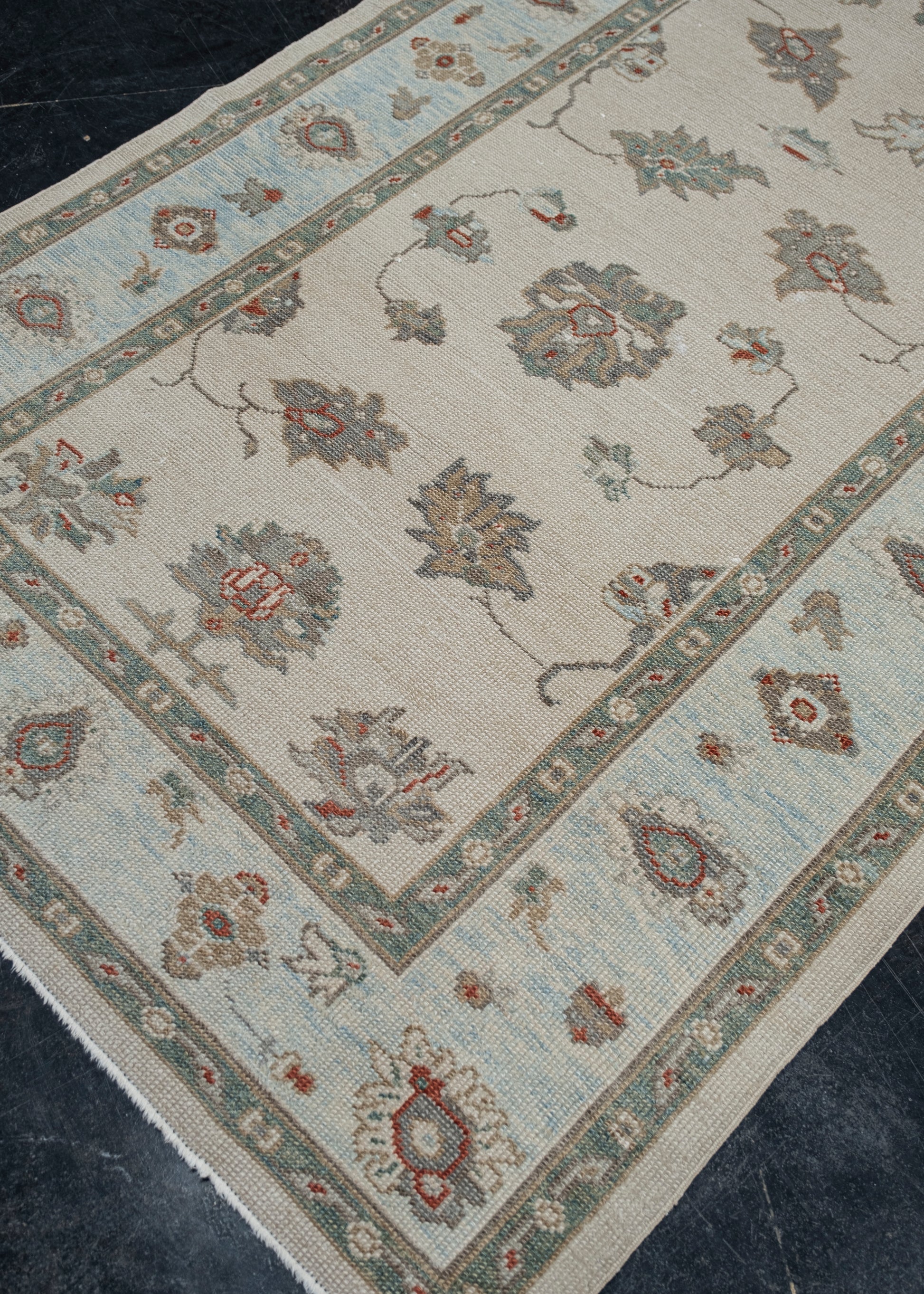 Turkish Oushak Rug 4'6" x 9'3" #2378