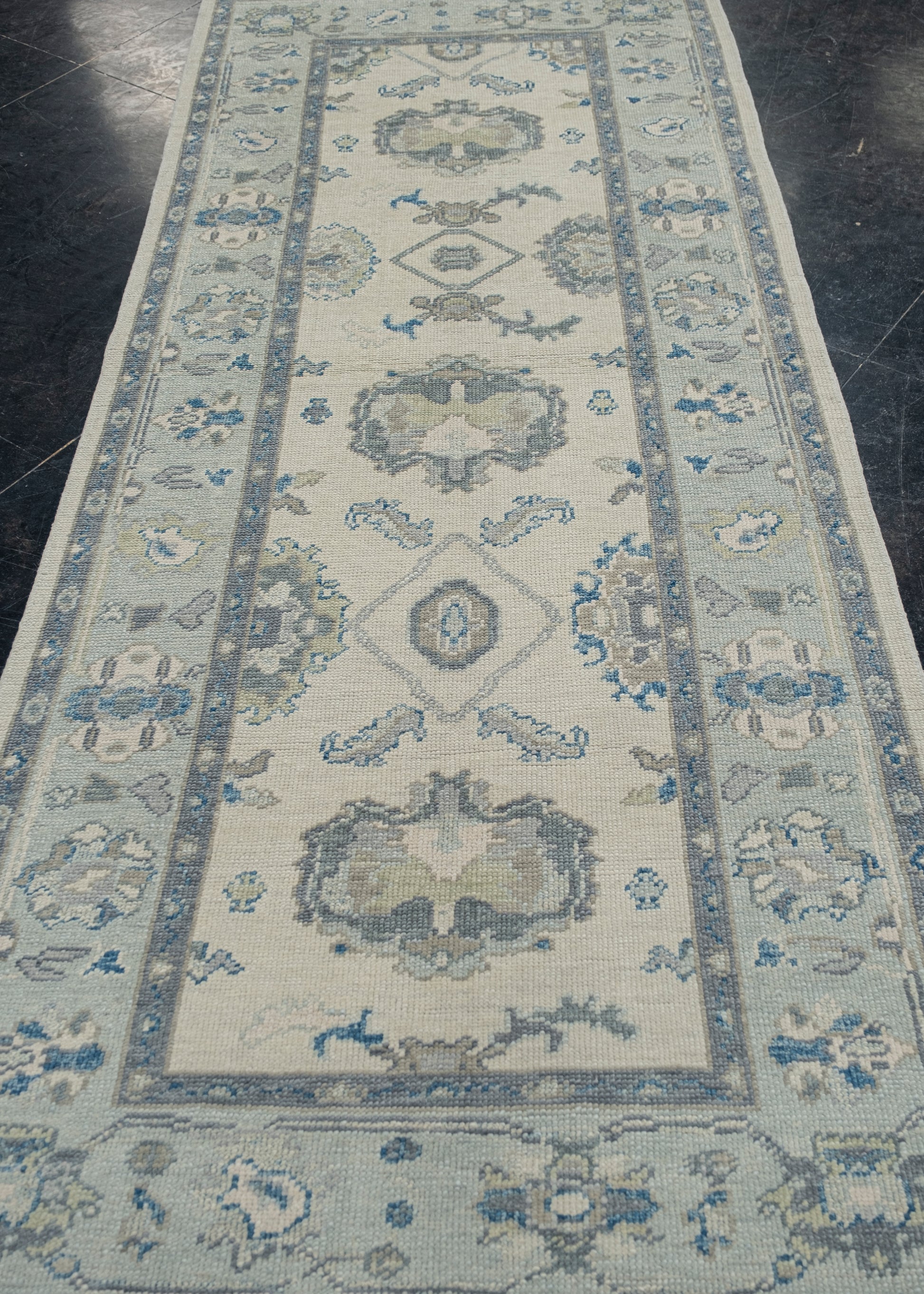 Turkish Oushak Rug 3'10" x 9'5" #7547