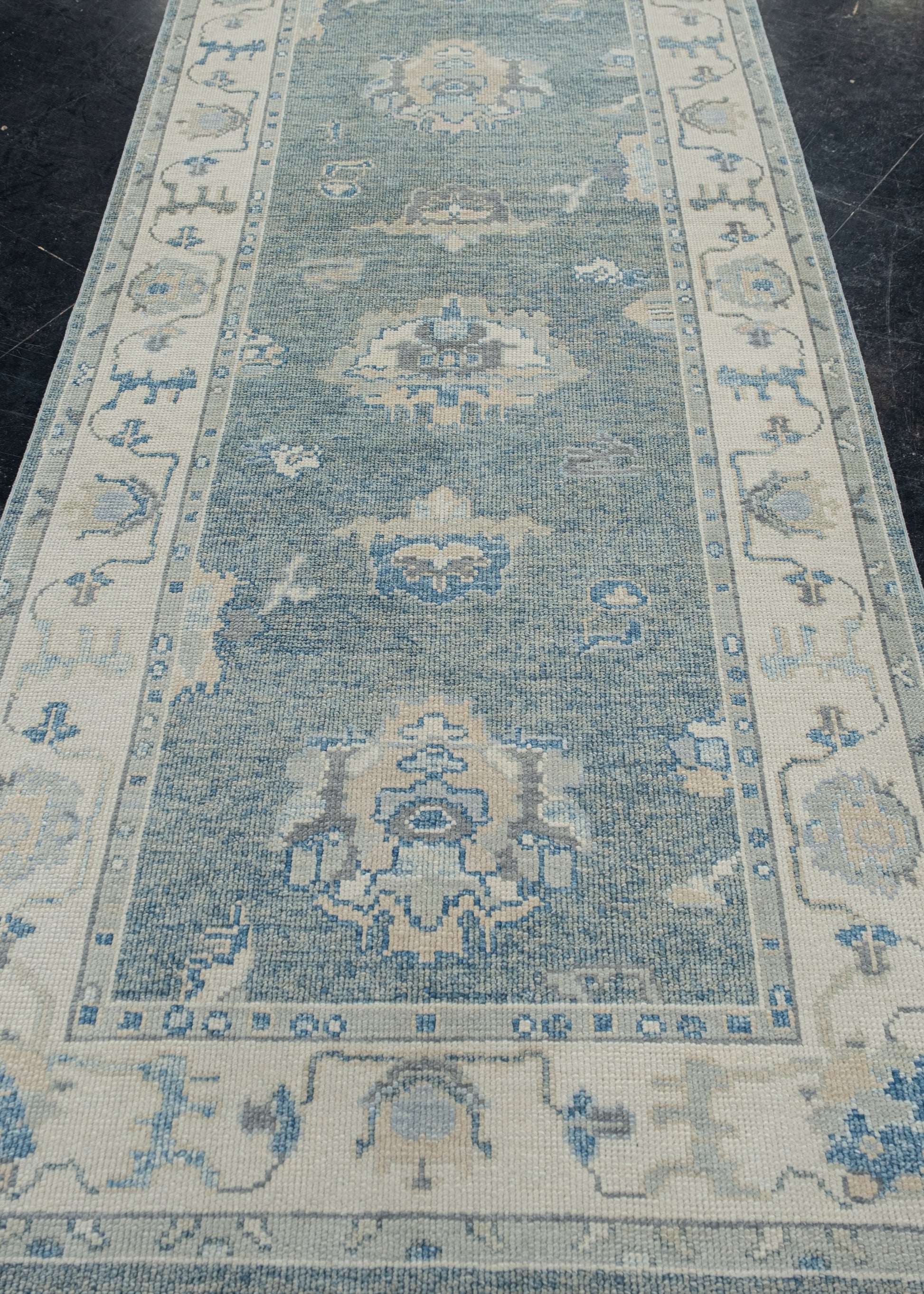 Turkish Oushak Rug 4'1" x 10'3" #11962