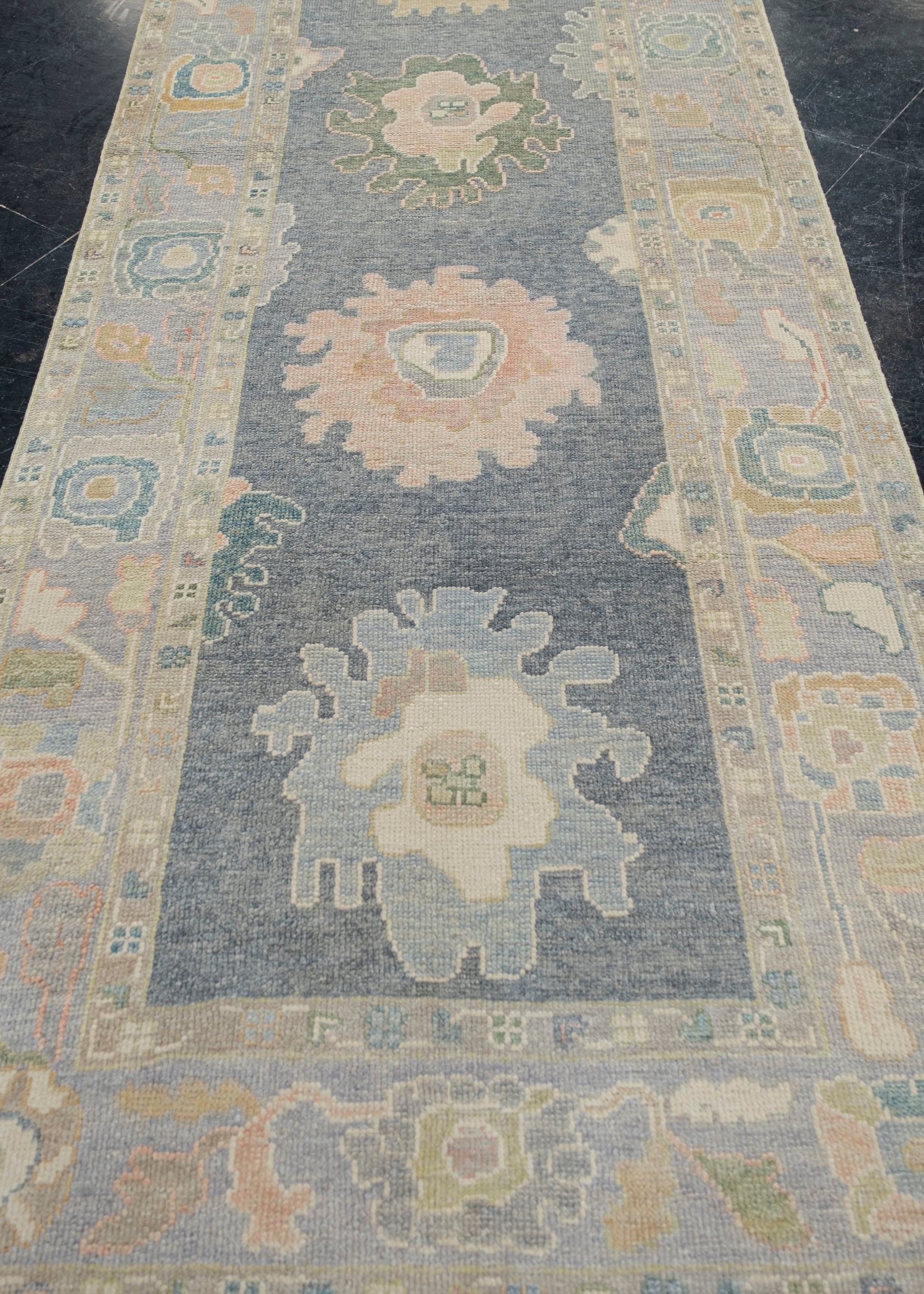 Turkish Oushak Rug 3'10" x 11'5" #12084