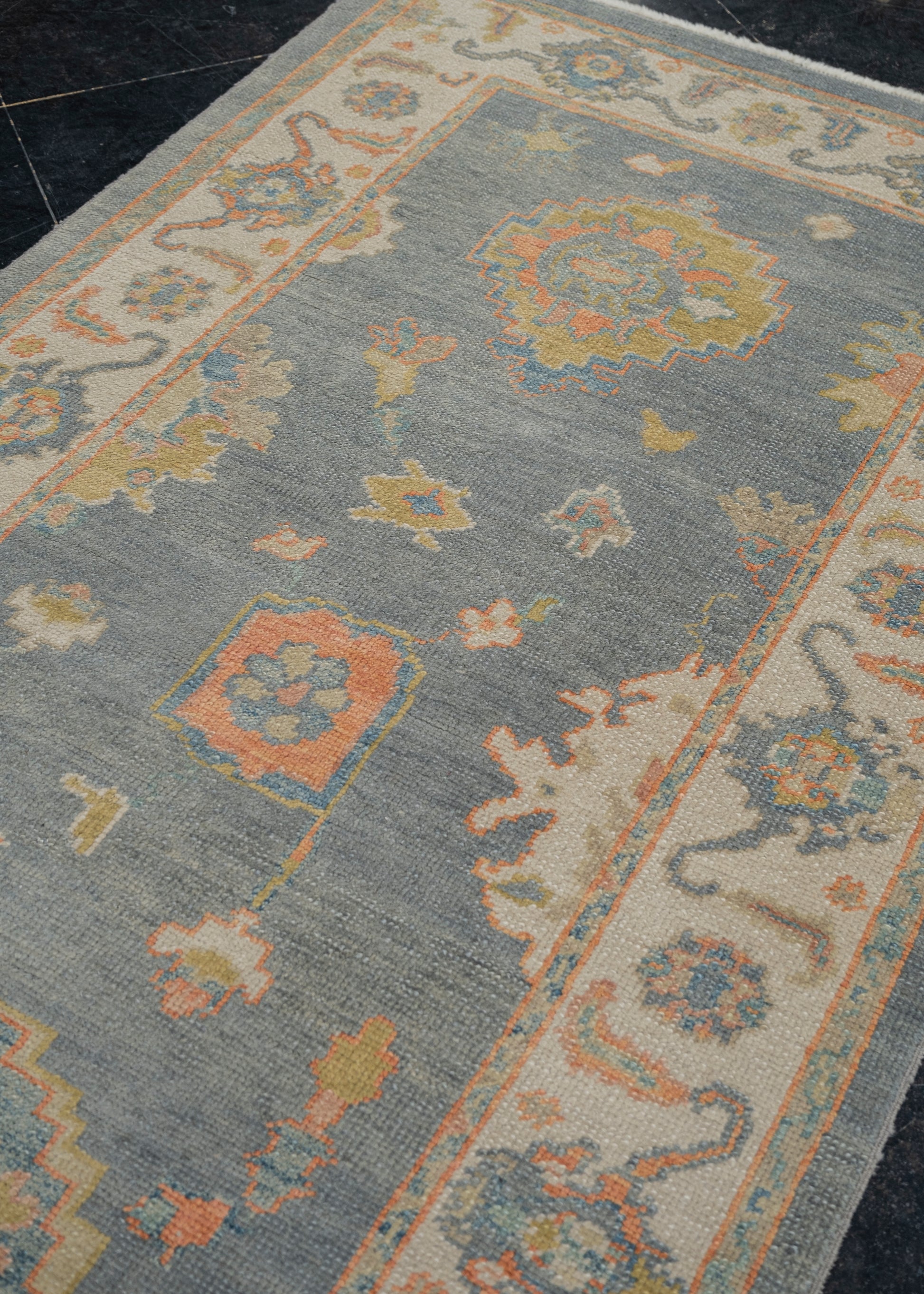 Turkish Oushak Rug 3'9" x 11'7" #HS-2013
