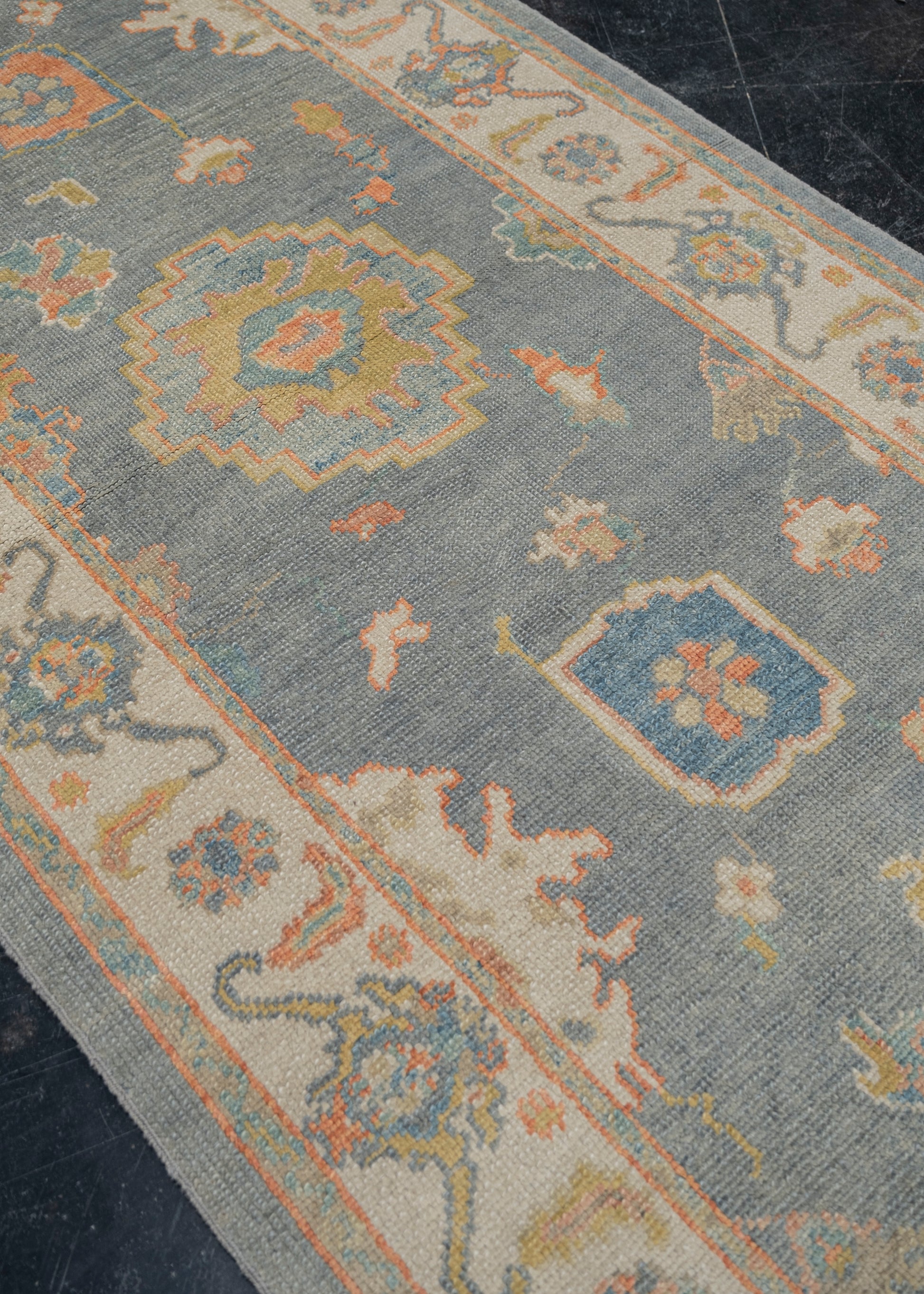 Turkish Oushak Rug 3'9" x 11'7" #HS-2013