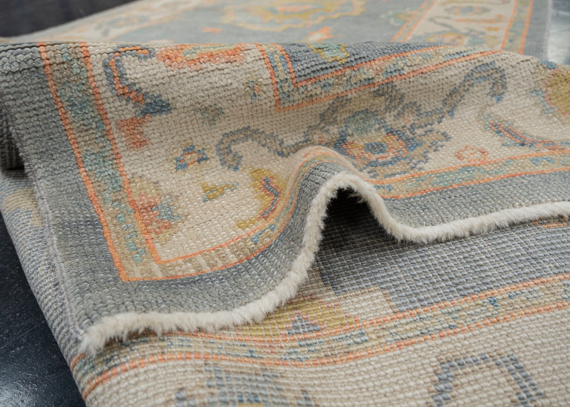 Turkish Oushak Rug 3'9" x 11'7" #HS-2013