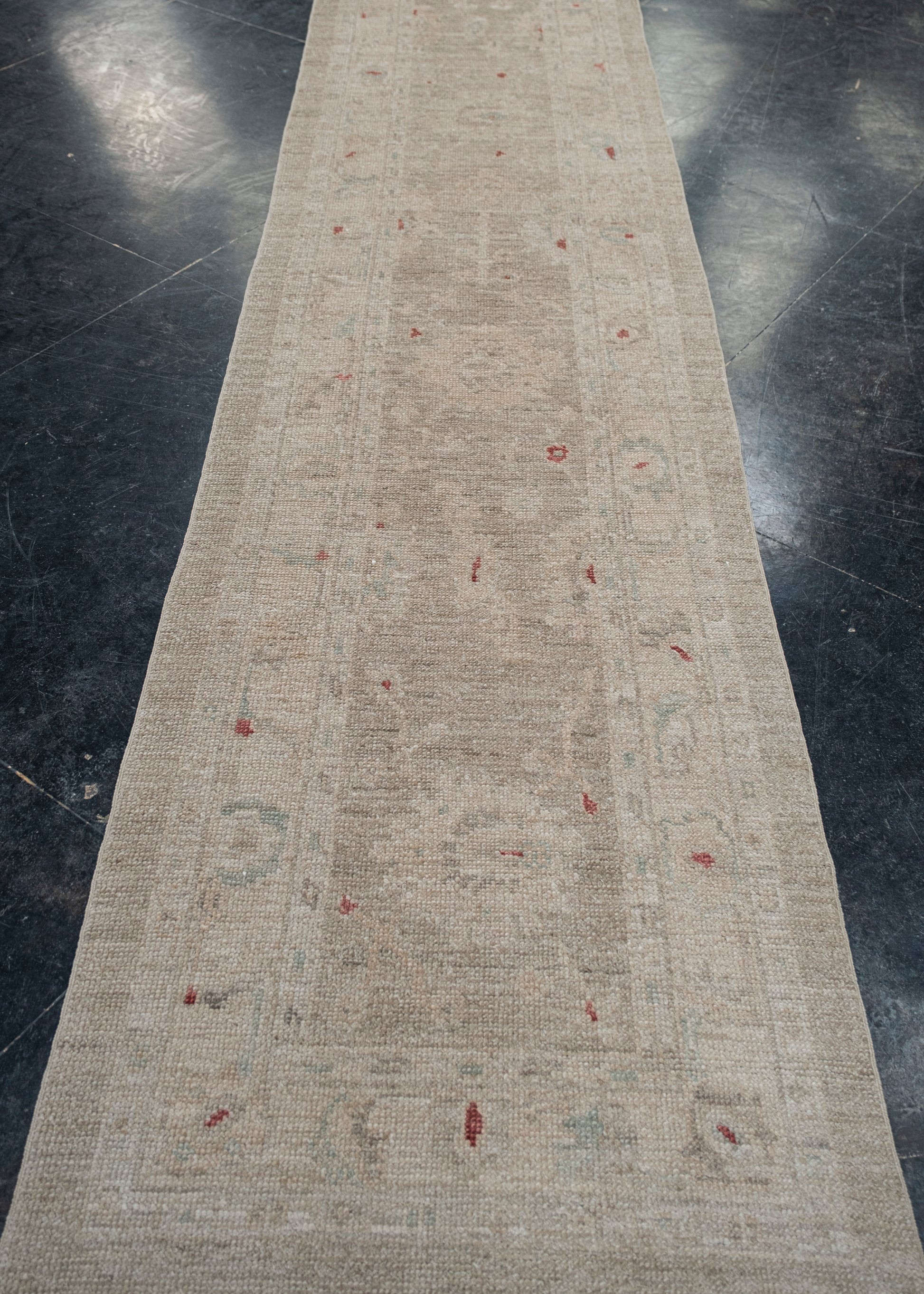 Turkish Oushak Rug 2'8" x 12'6" #2276