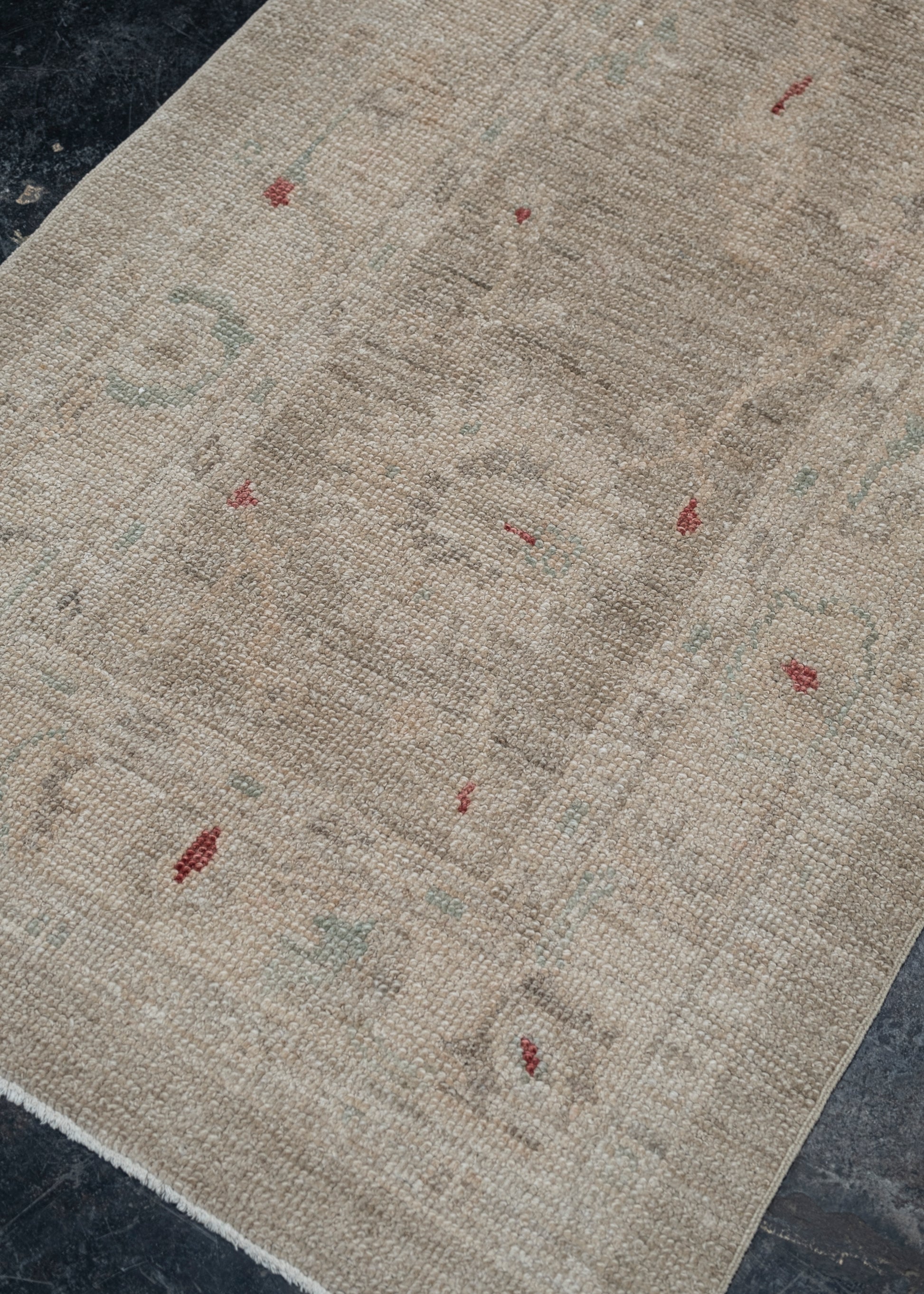 Turkish Oushak Rug 2'8" x 12'6" #2276