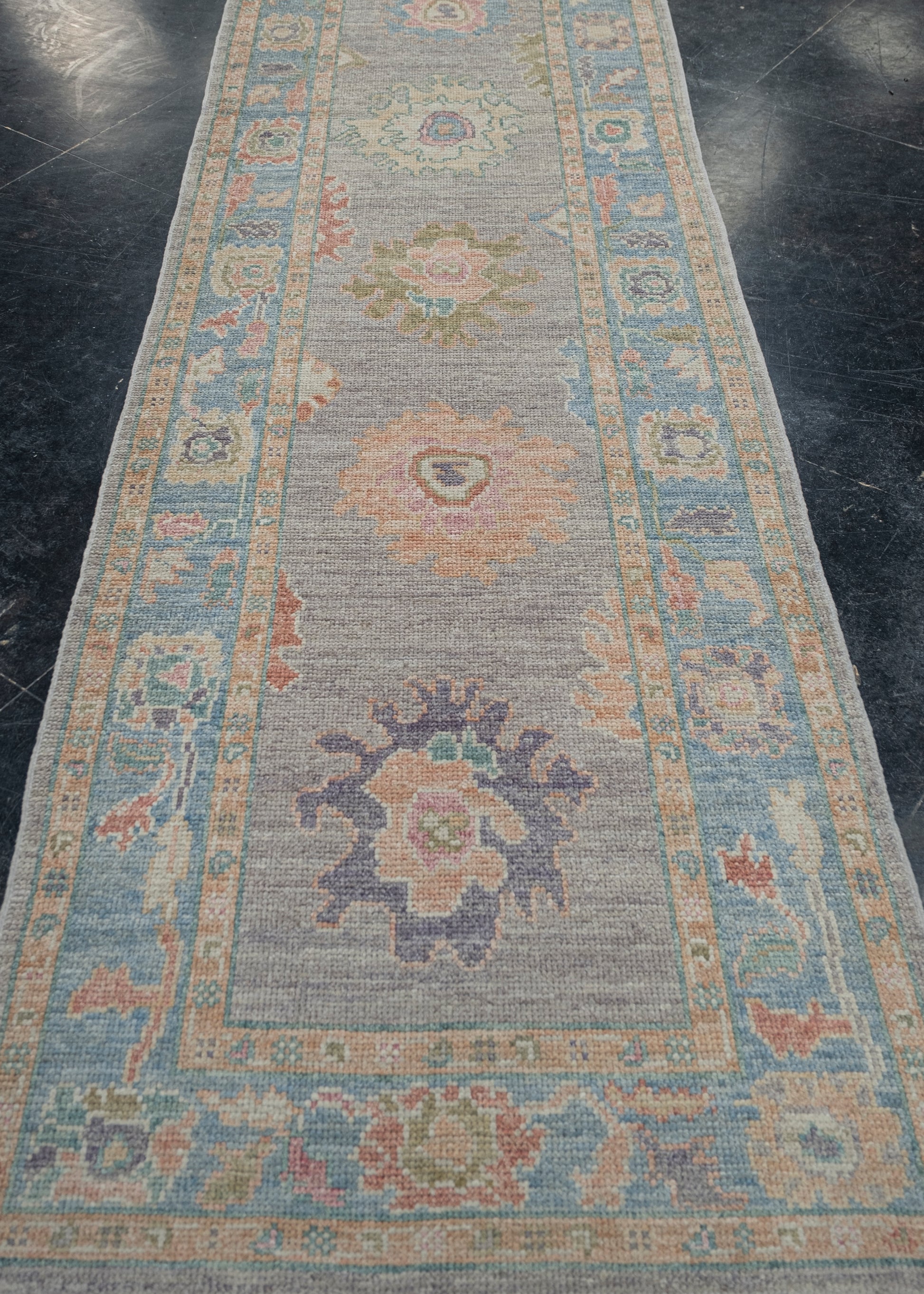 Turkish Oushak Rug 3'1" x 13'7" #2009