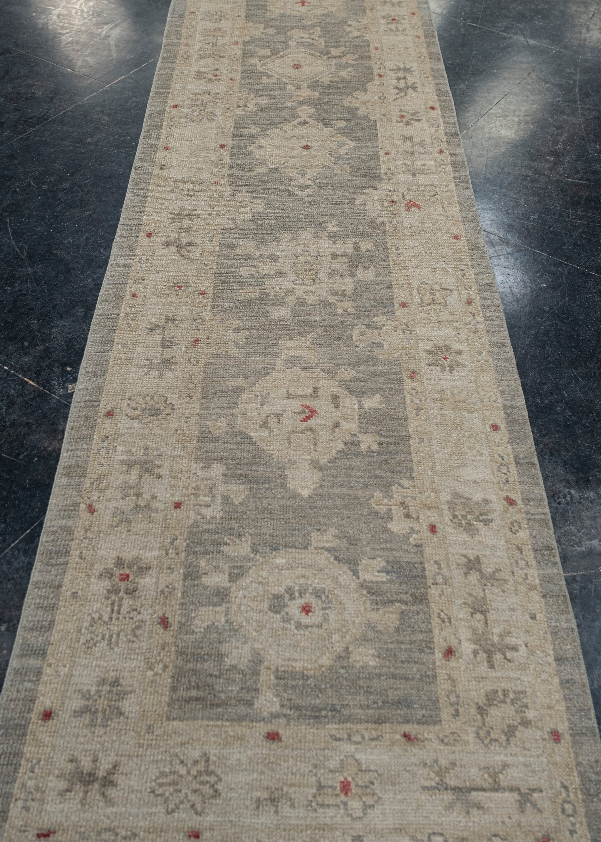Turkish Oushak Rug 2'8" x 14' #2256