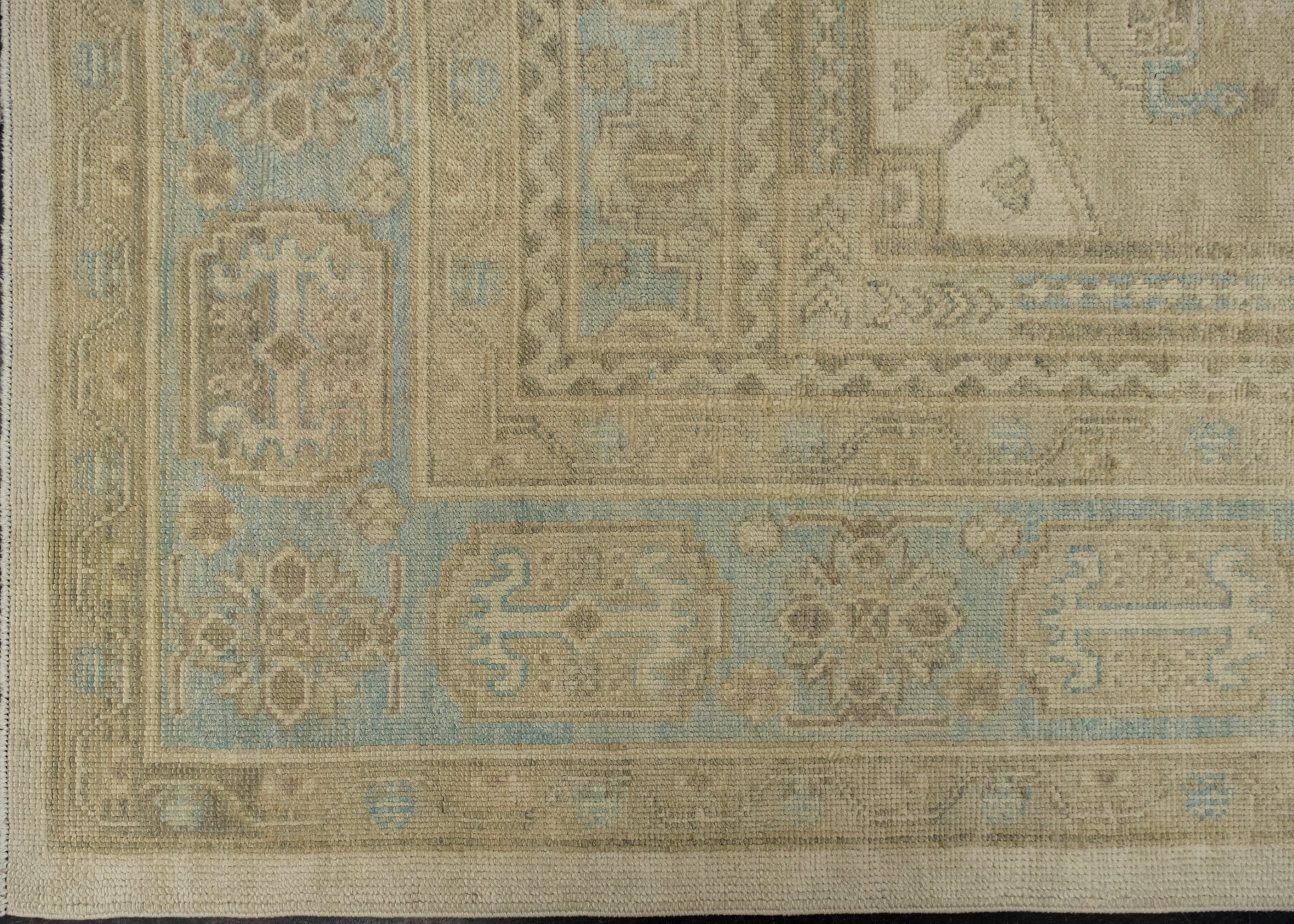 Turkish Antique Look Oushak Rug 9' x 12'10" #16783