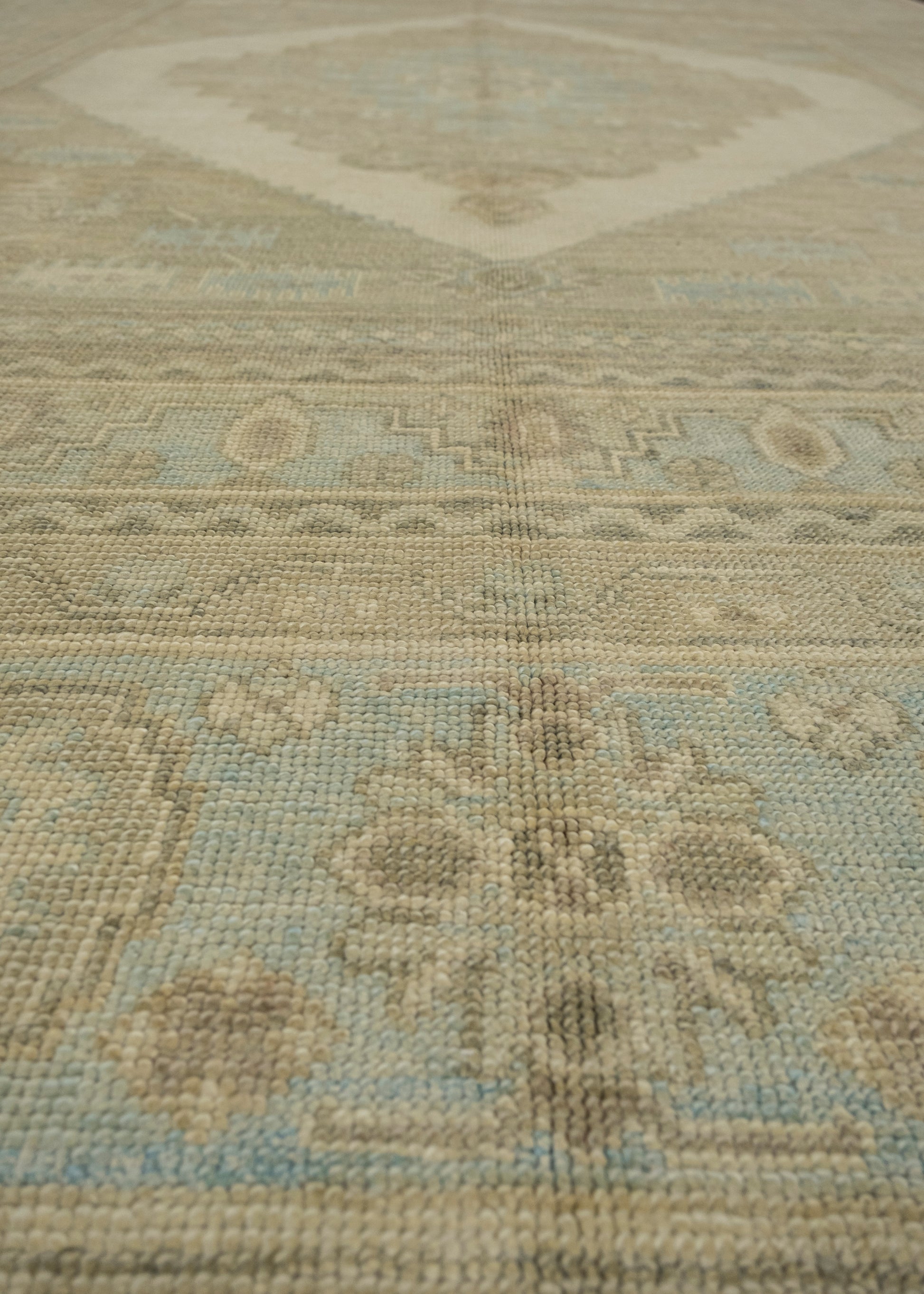 Turkish Antique Look Oushak Rug 9' x 12'10" #16783